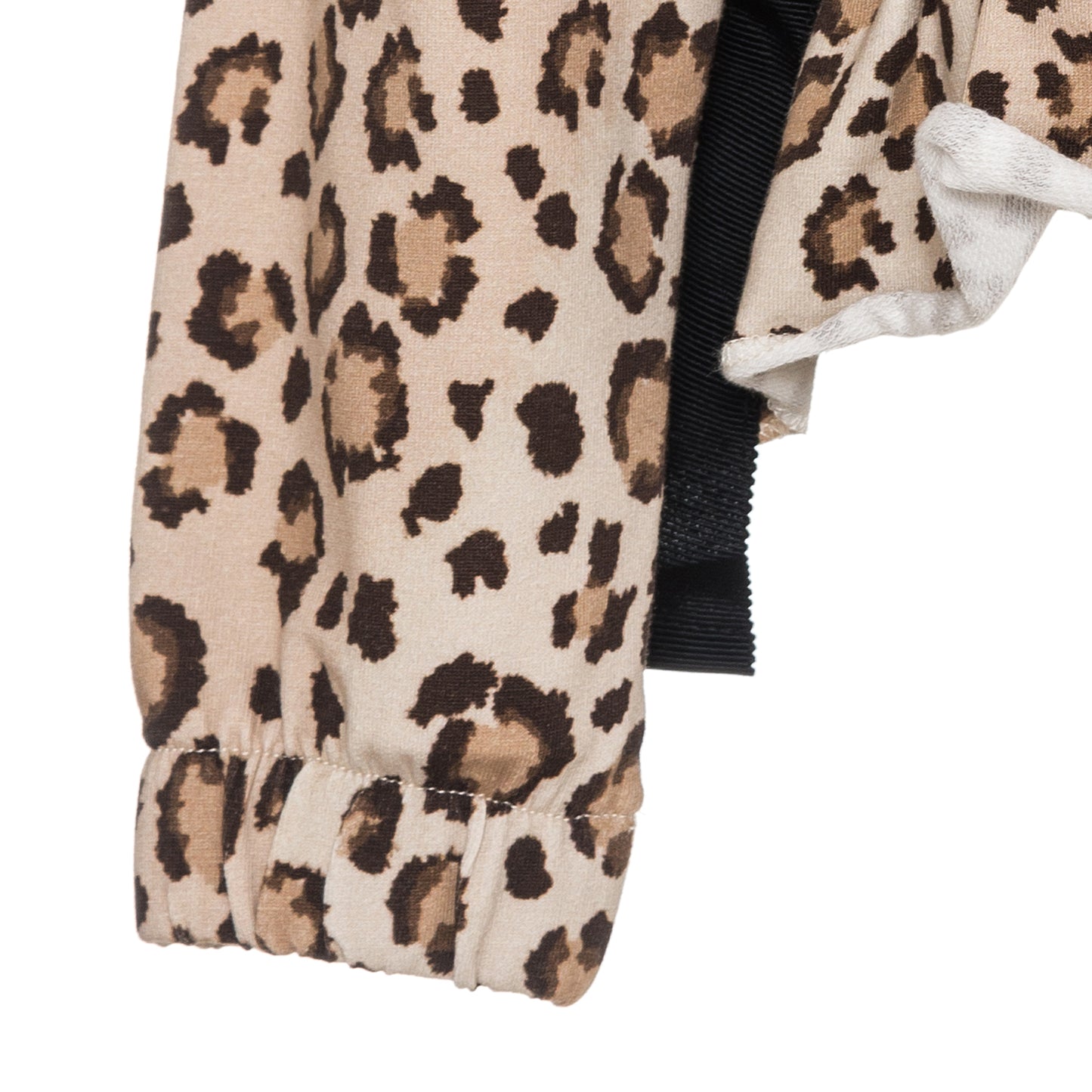 Short animal print sweatshirt
