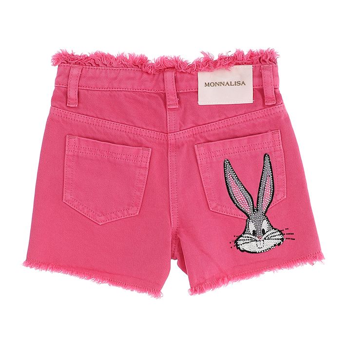 Gabardine and rhinestone shorts