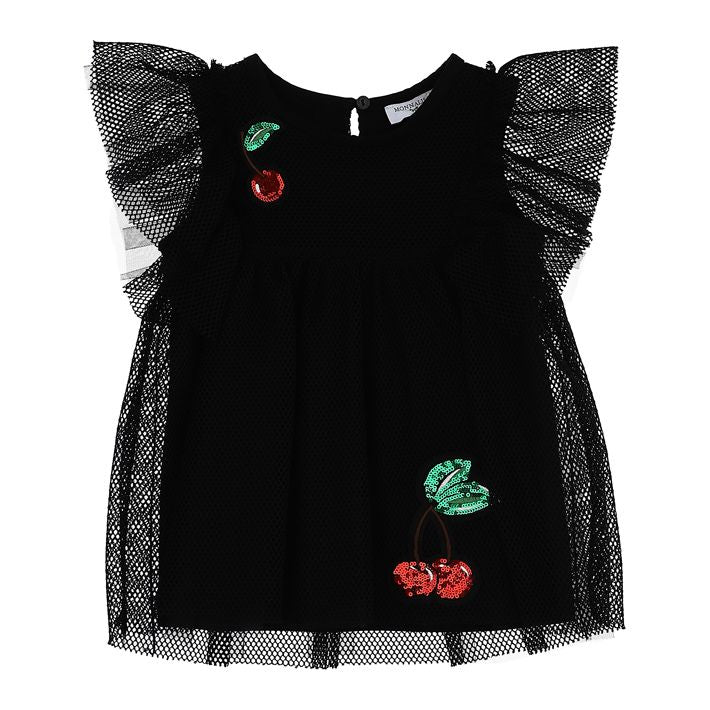 T-shirt tulle e paillettes