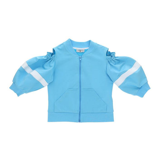 Sweatshirt with rhinestones and beads