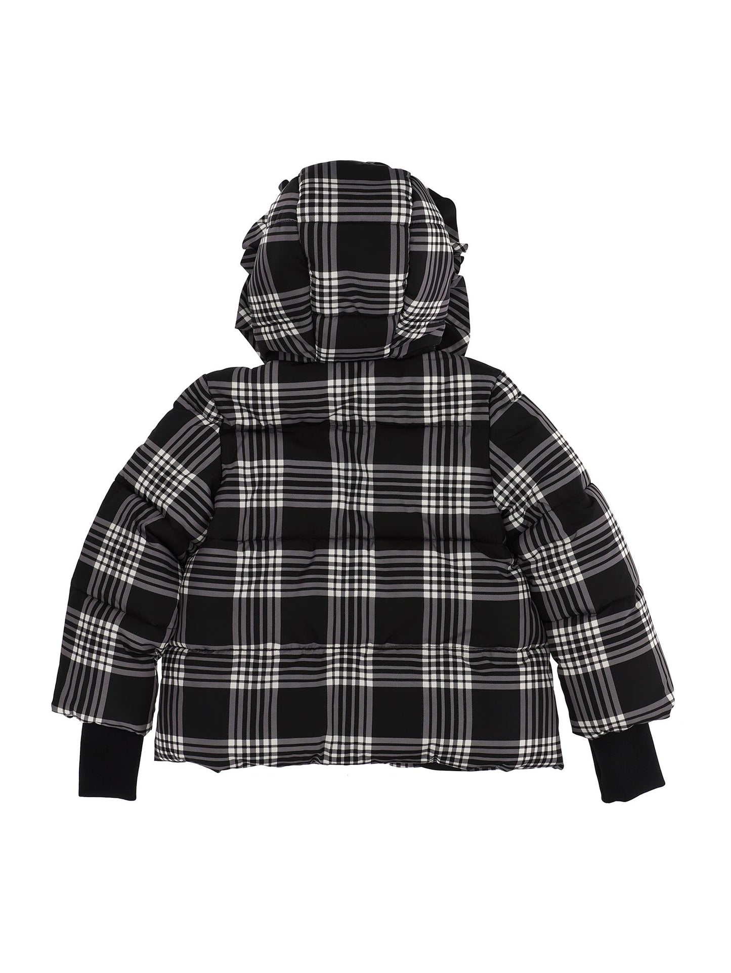 Checked down jacket