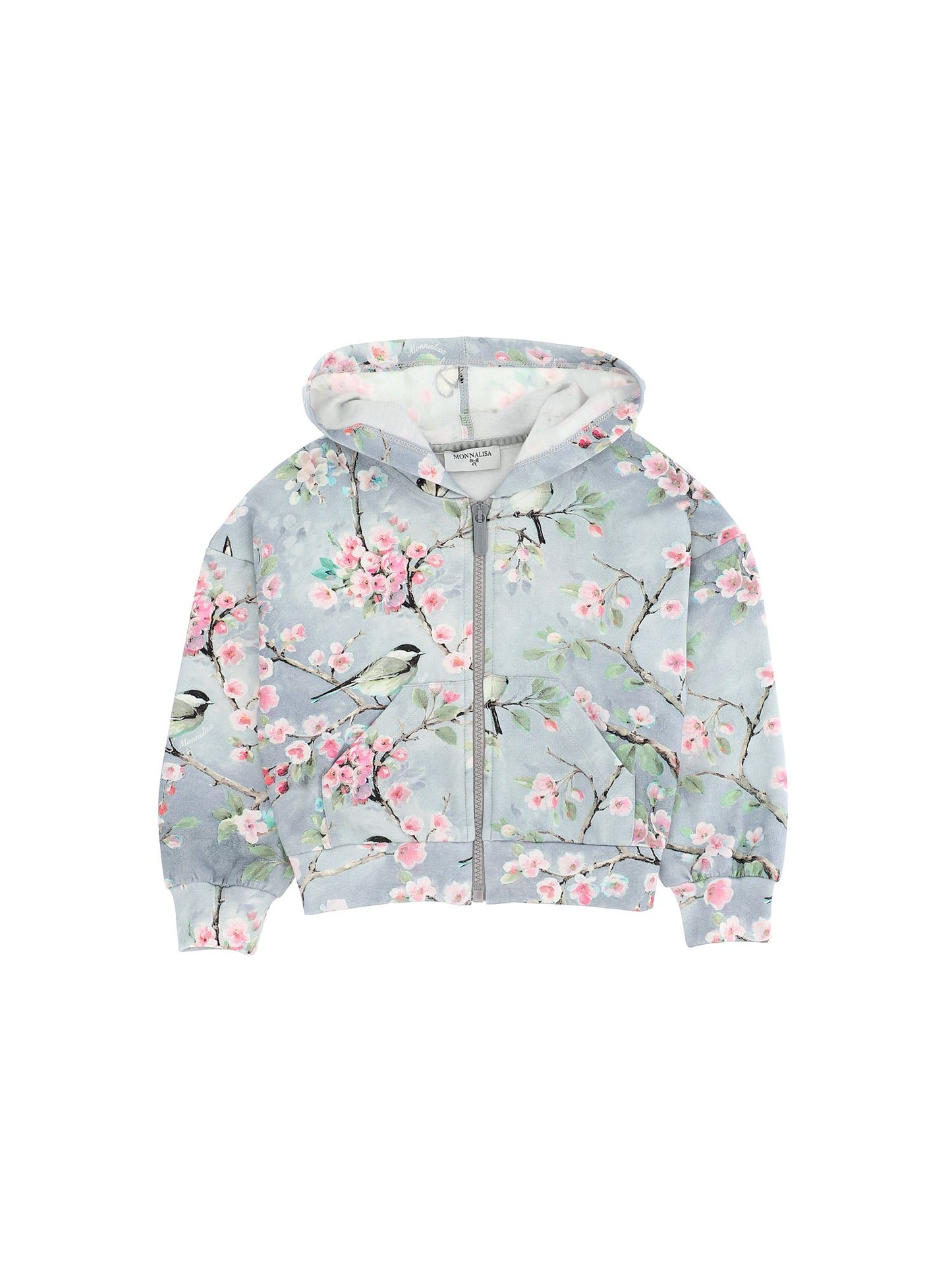 Cotton sweatshirt with ramage print