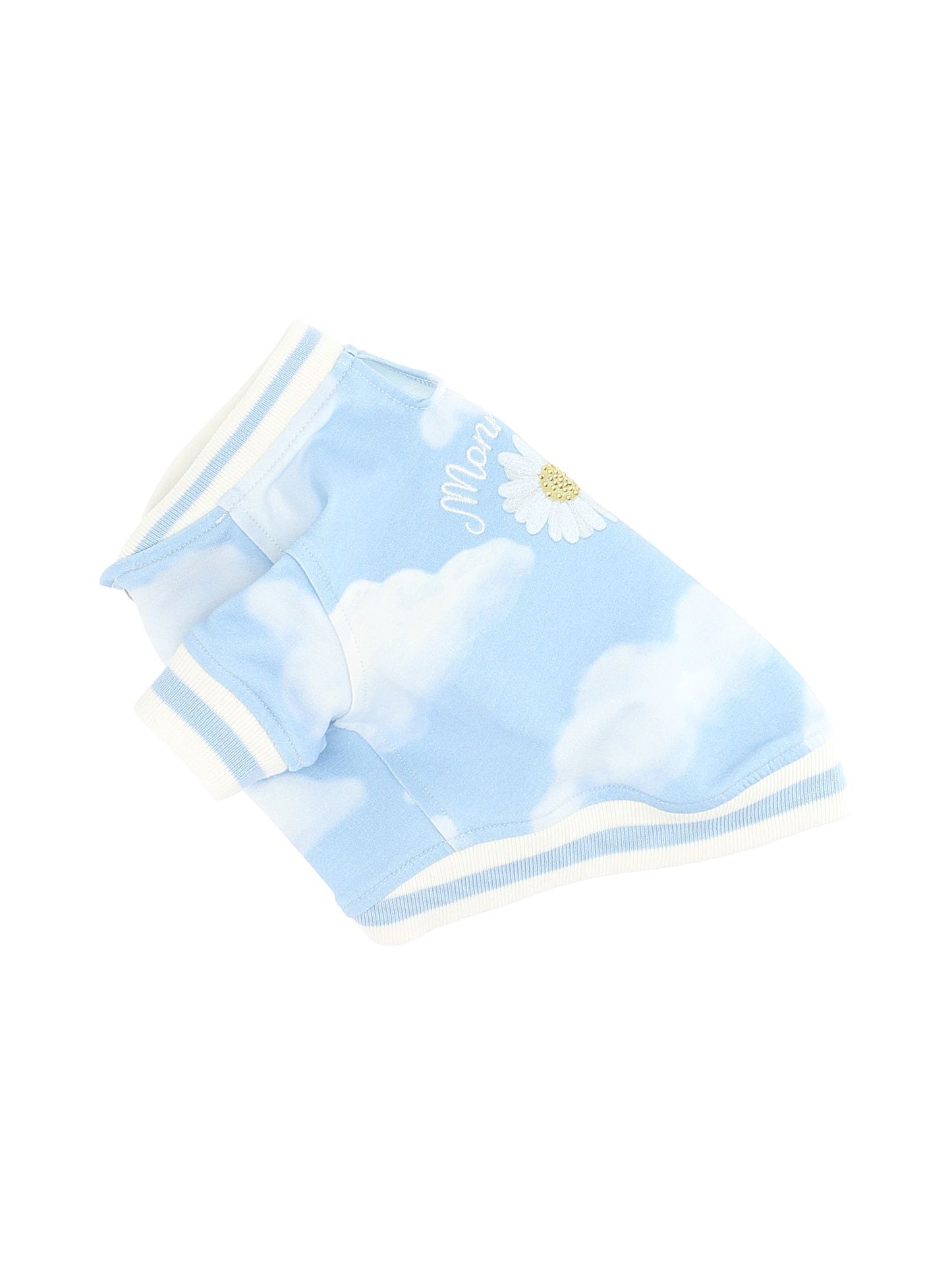 Dog onesie with allover cloud print