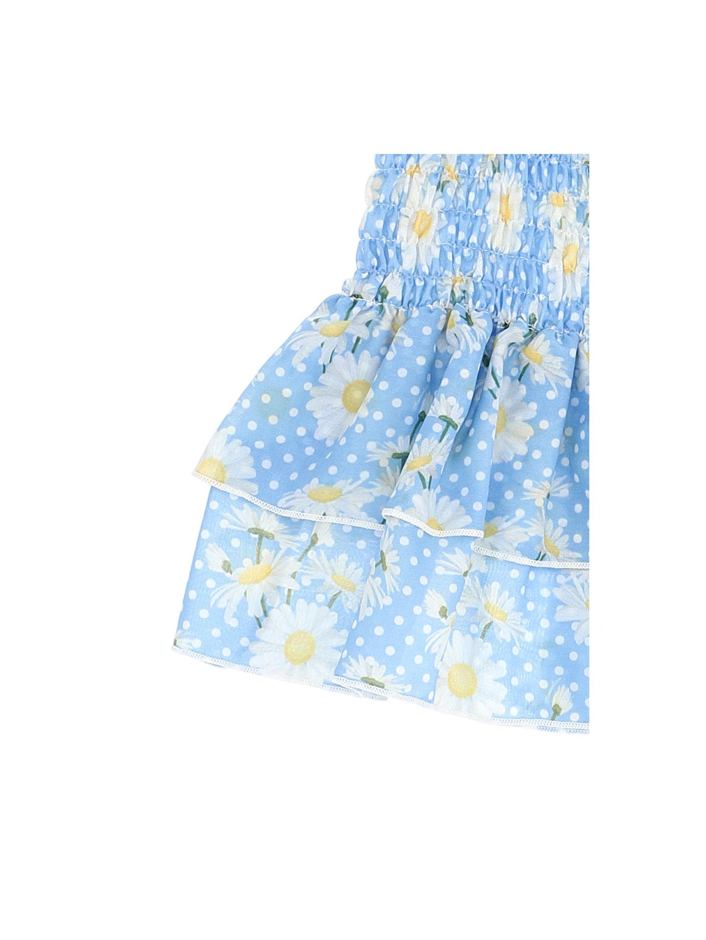 Daisy and polka dot muslin skirt