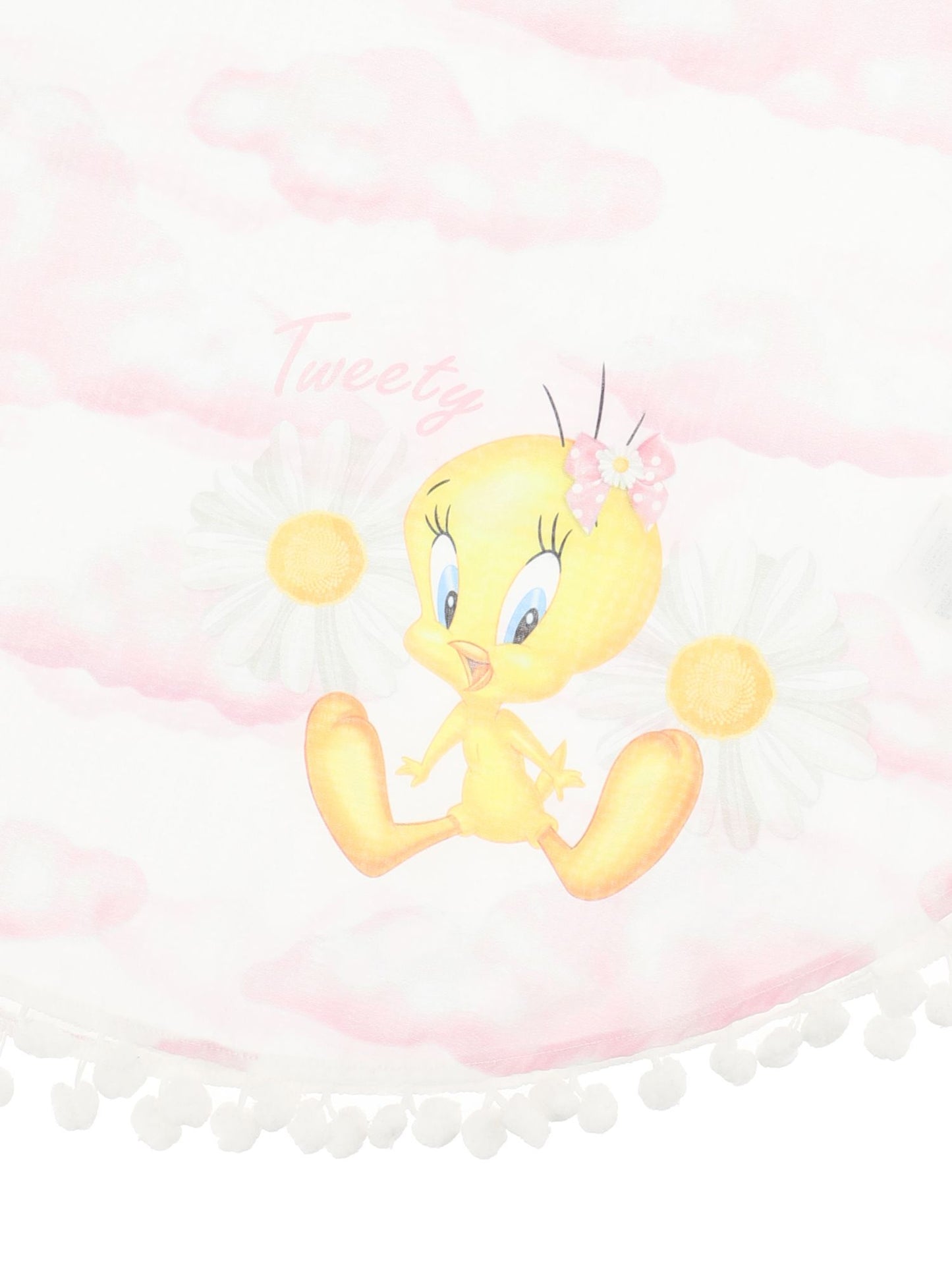 Tweety Bird Cloud Print Muslin Poncho