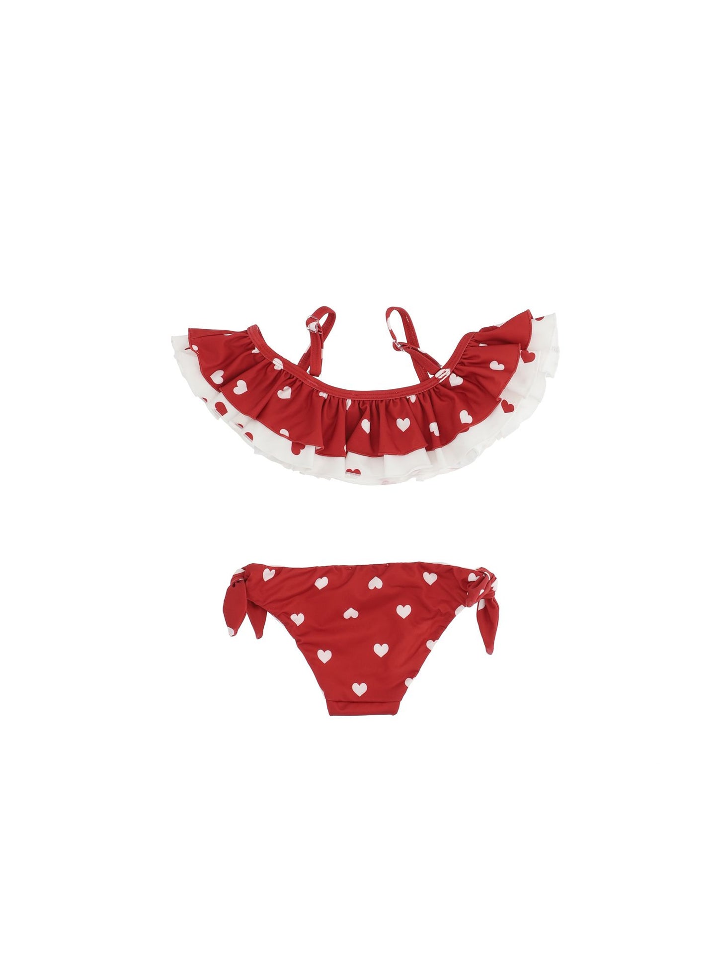 Stretch bikini with heart print