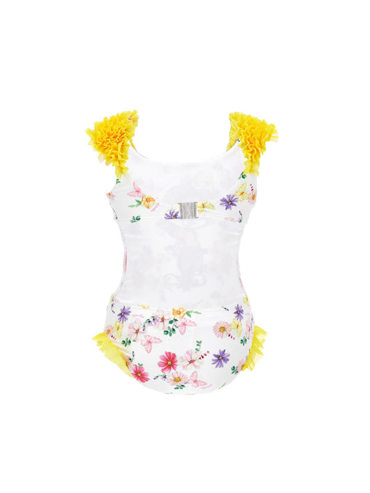 One-piece swimsuit with bunny