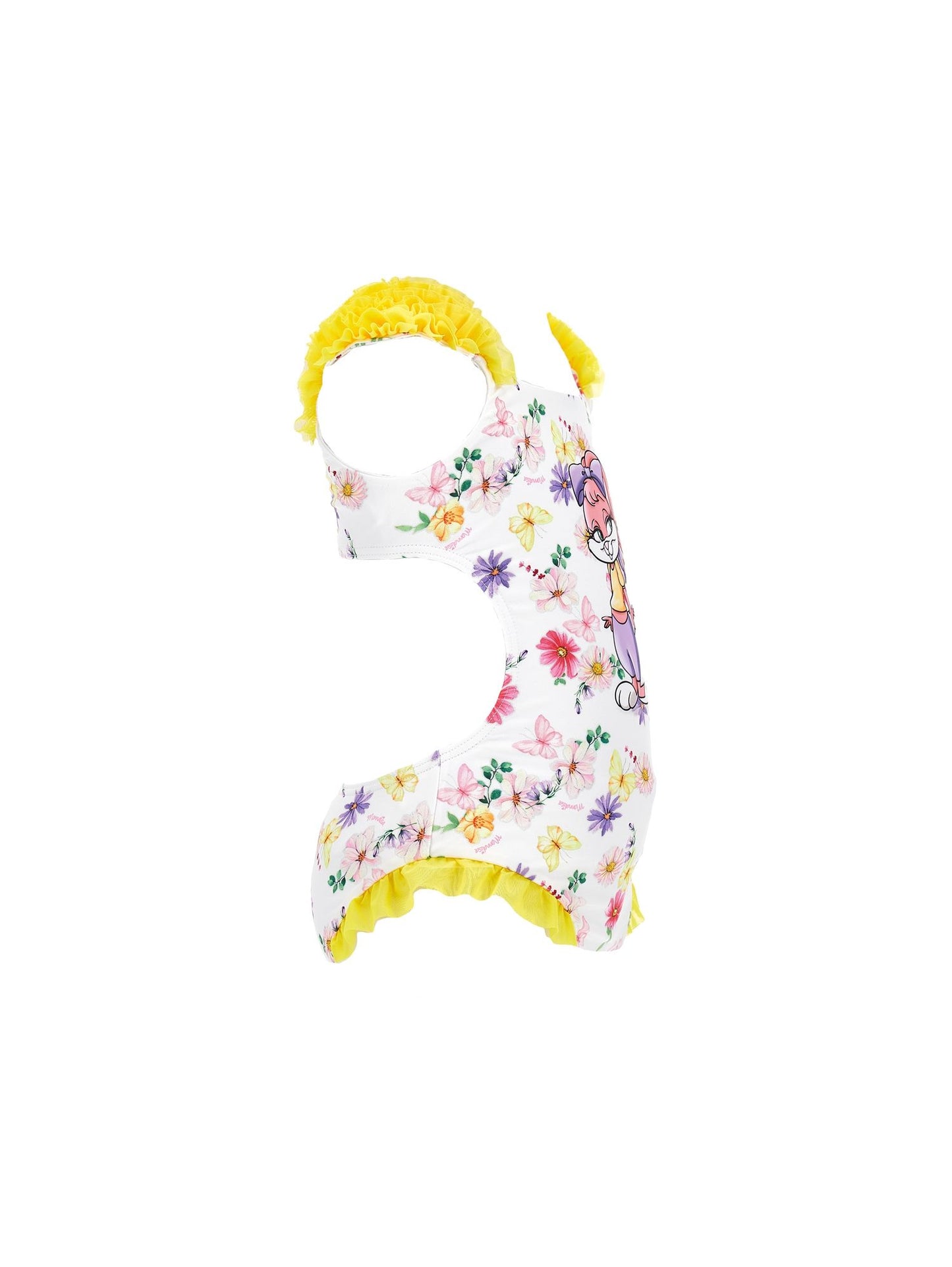 One-piece swimsuit with bunny