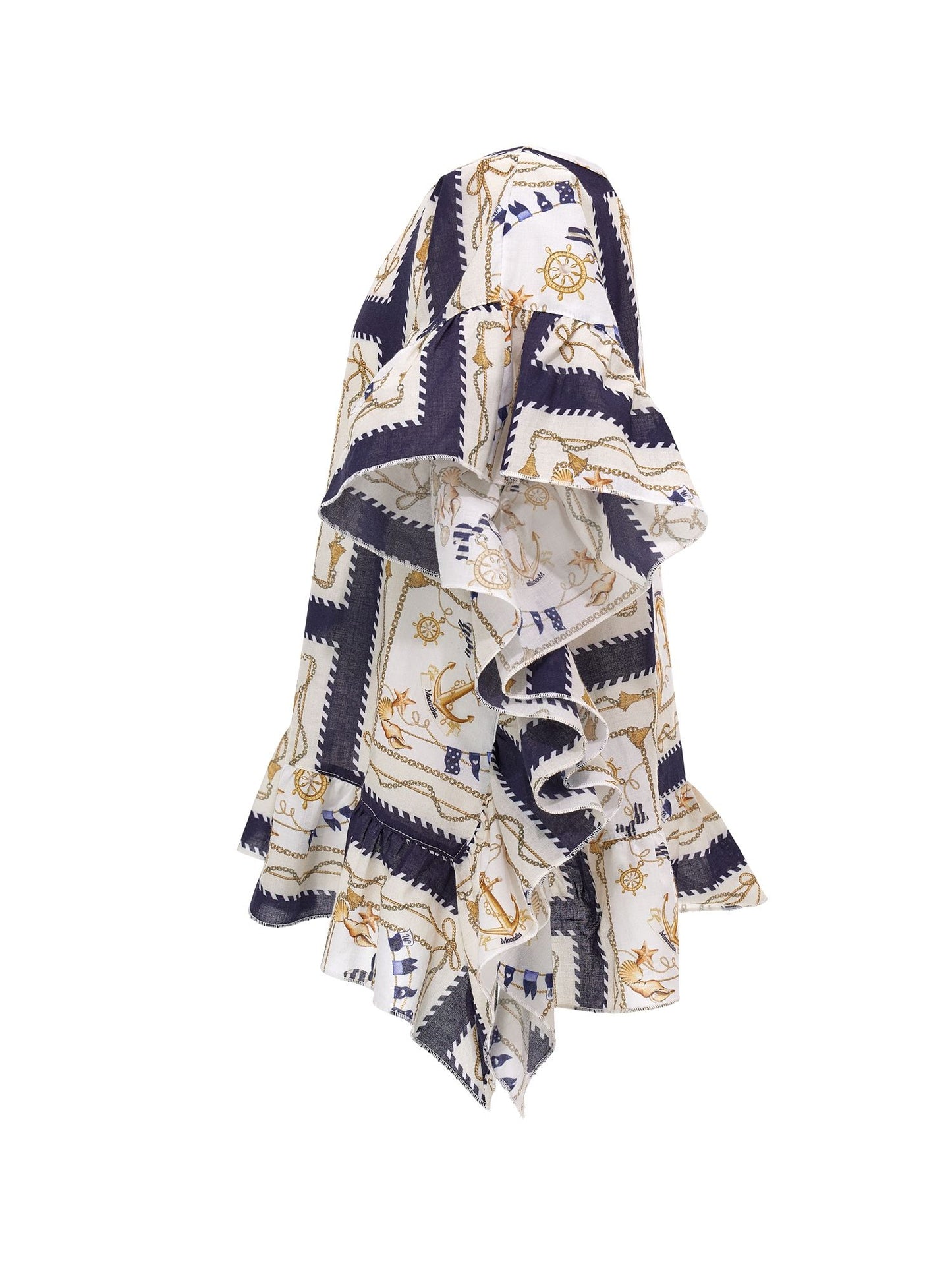 Nautical Print Muslin Kaftan