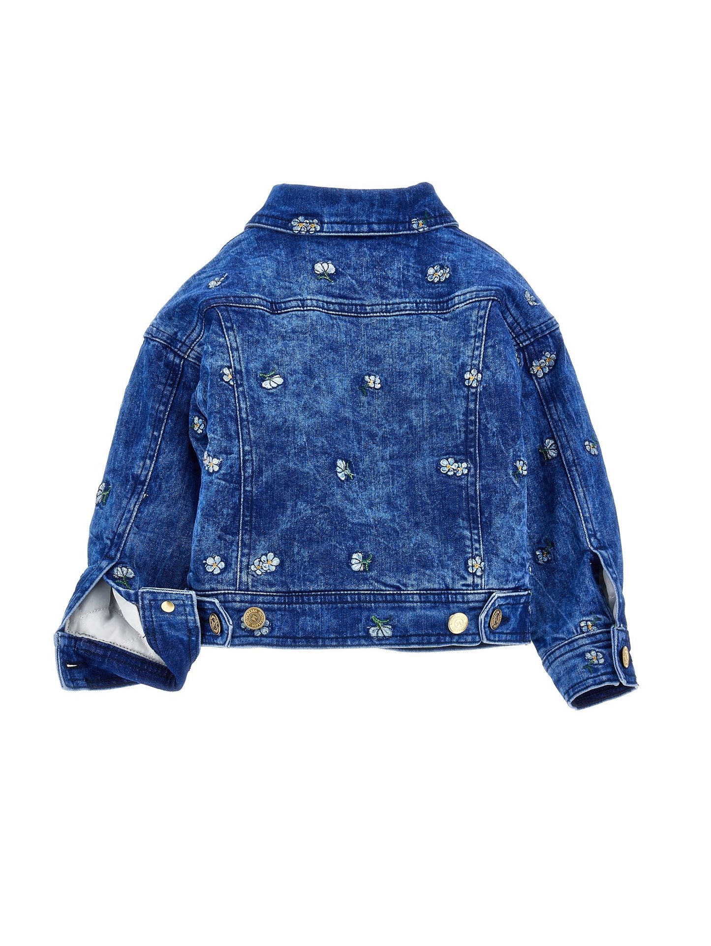 Denim jacket with teddy bear