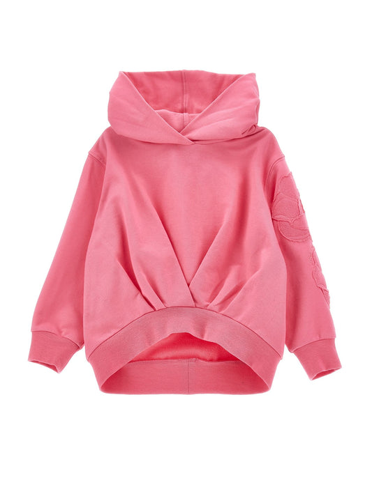 Sweatshirt with anemone embroidery