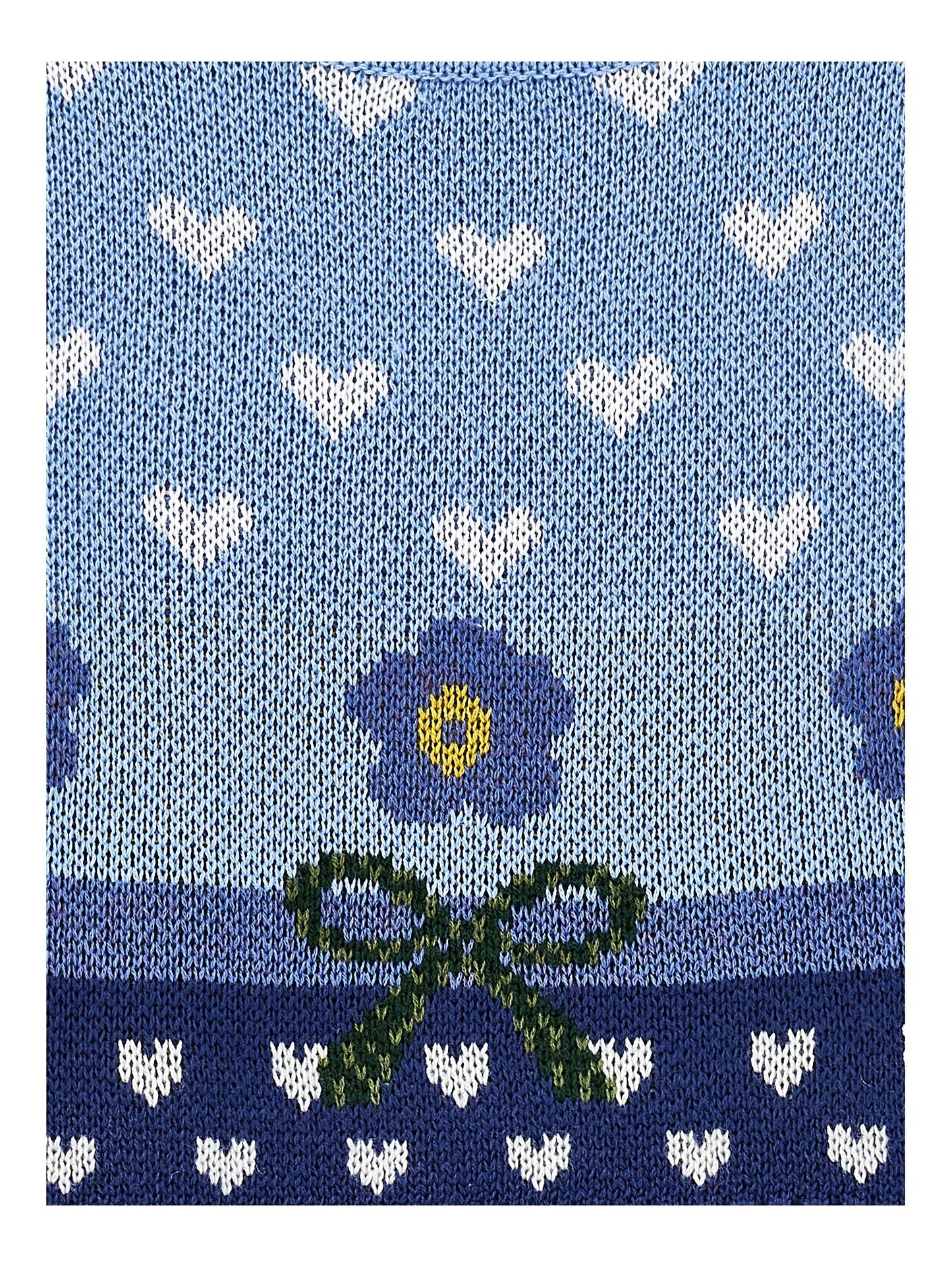 Jacquard sweater with hearts