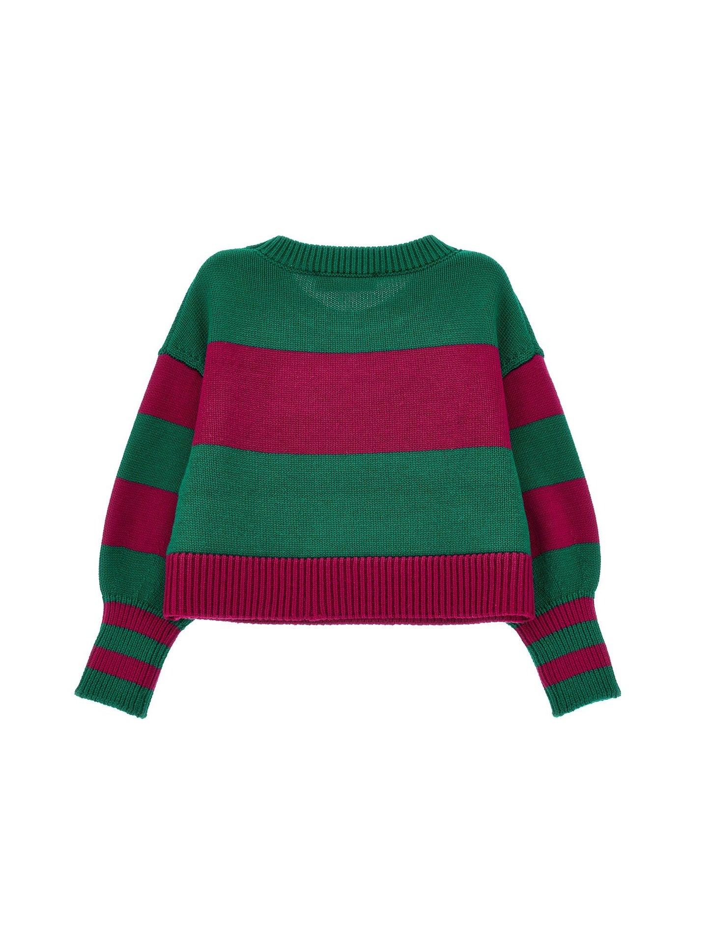 Maxi striped knitwear sweater