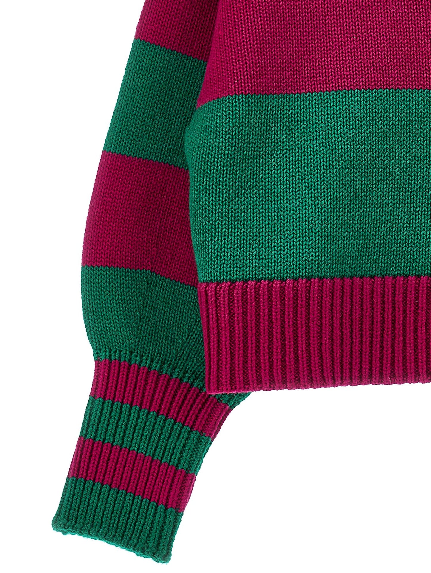 Maxi striped knitwear sweater