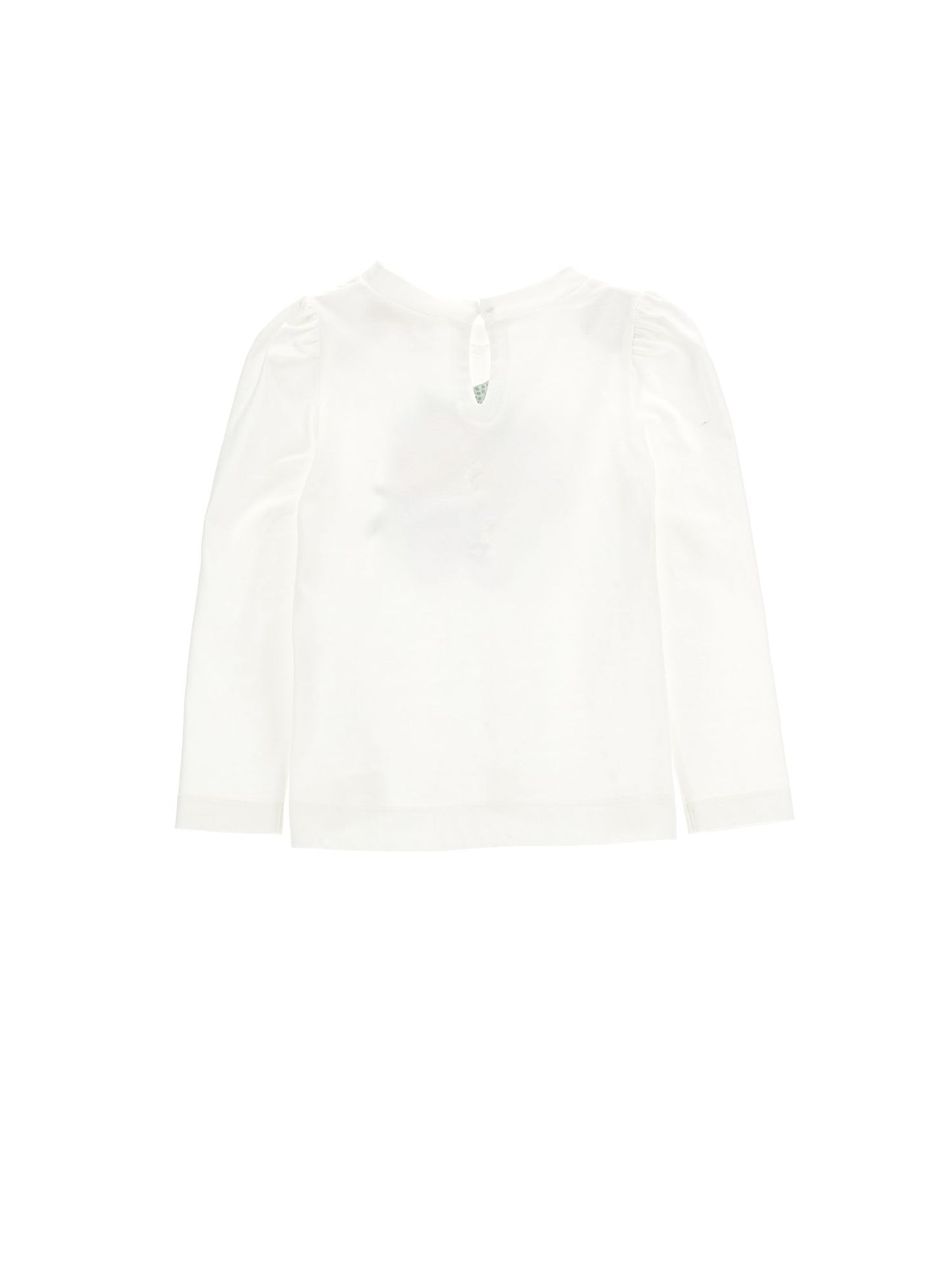 Long-sleeved rhinestone T-shirt