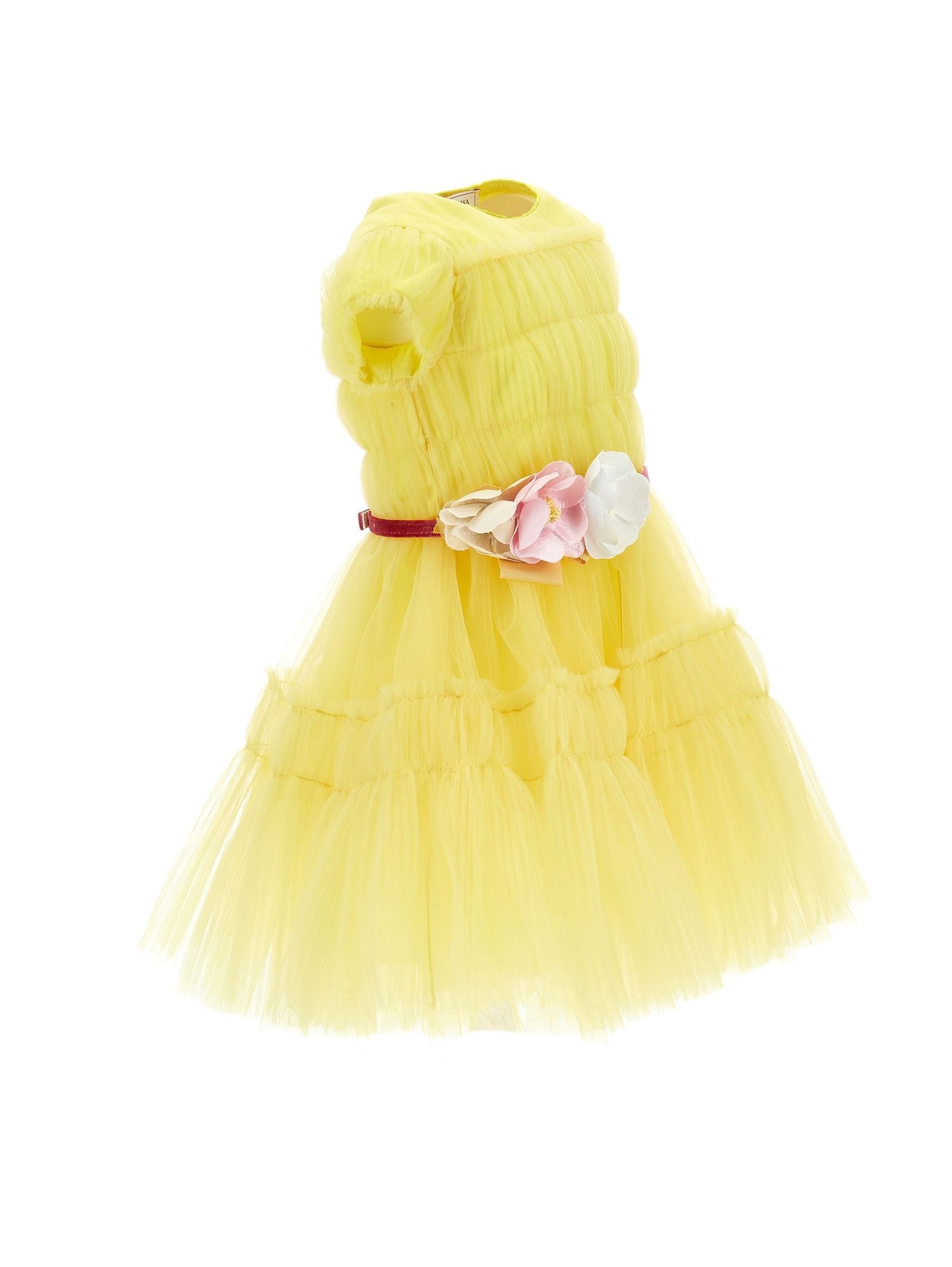 Ruffled tulle dress