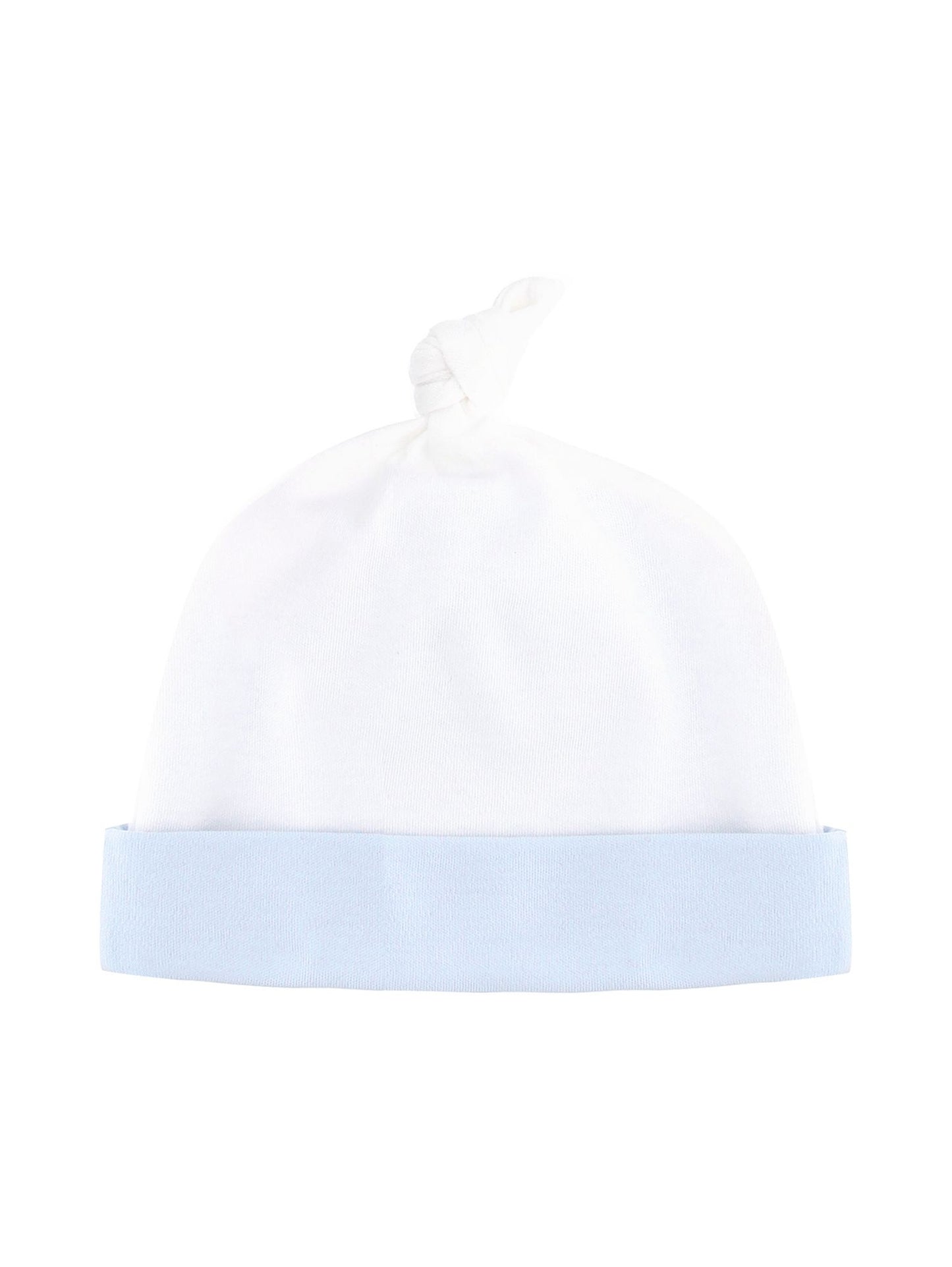 Cuffietta cotone ricamo coroncina