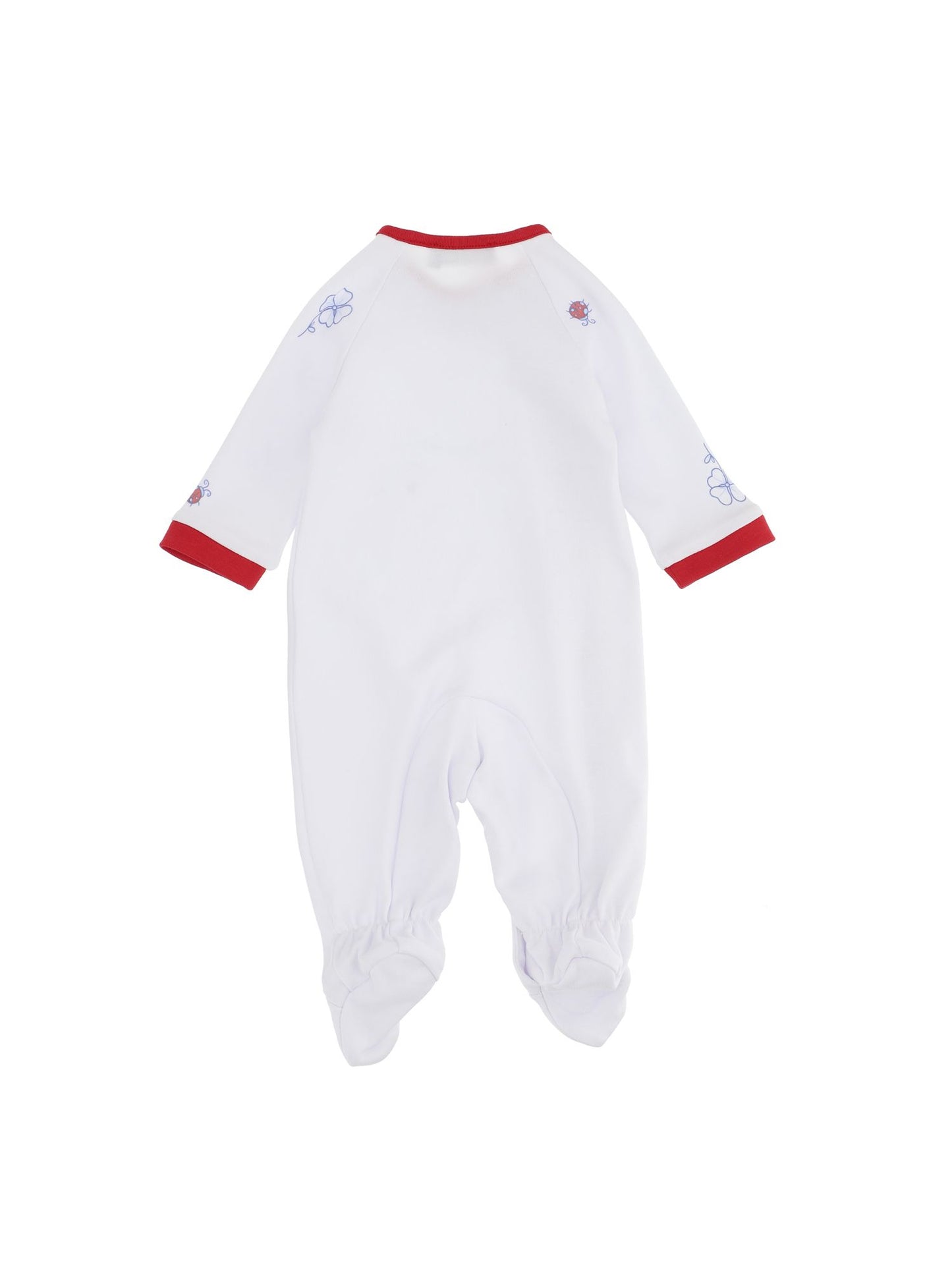 Cotton onesie with side opening