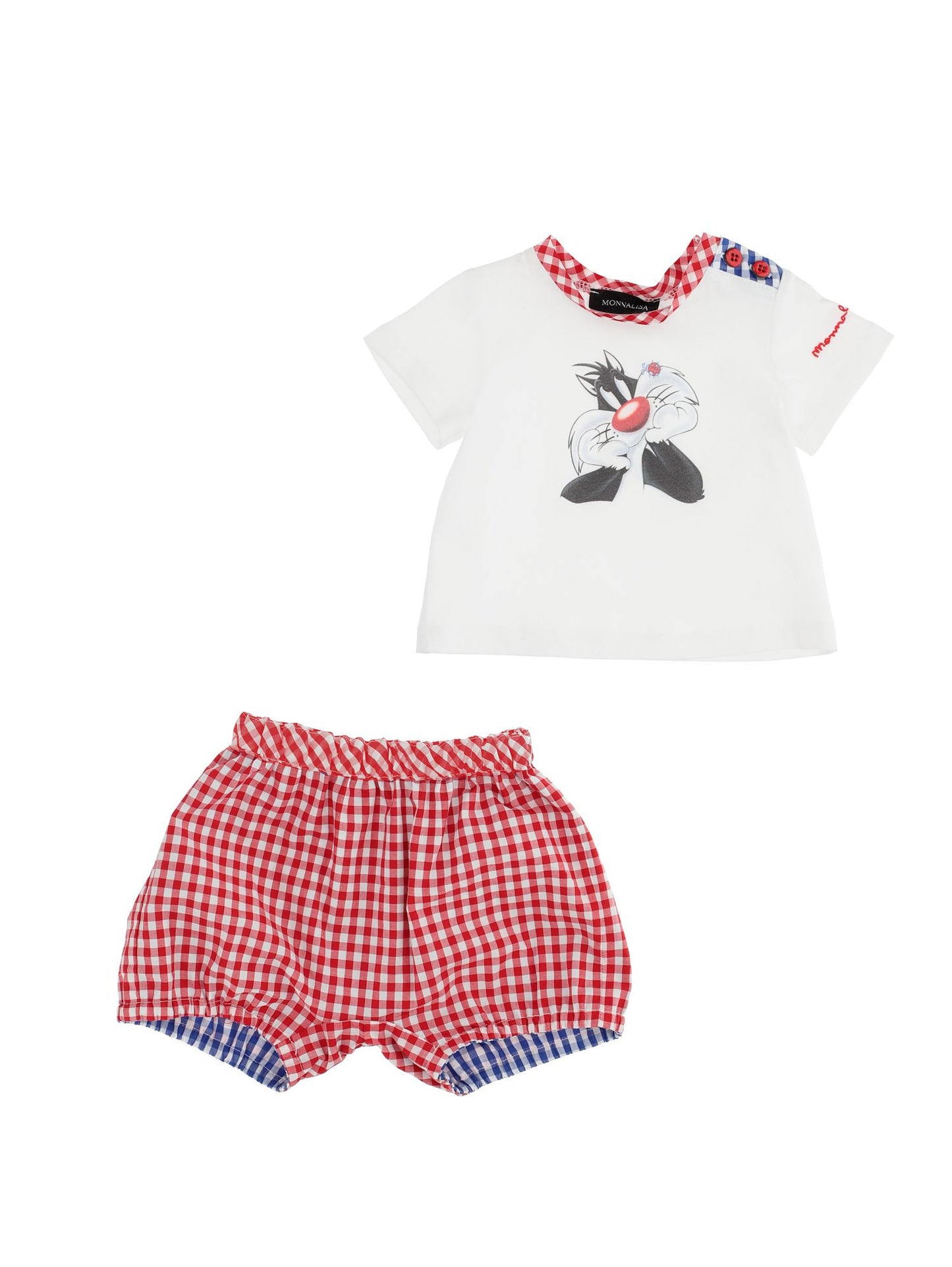 Sylvester layette set, T-shirt and culottes