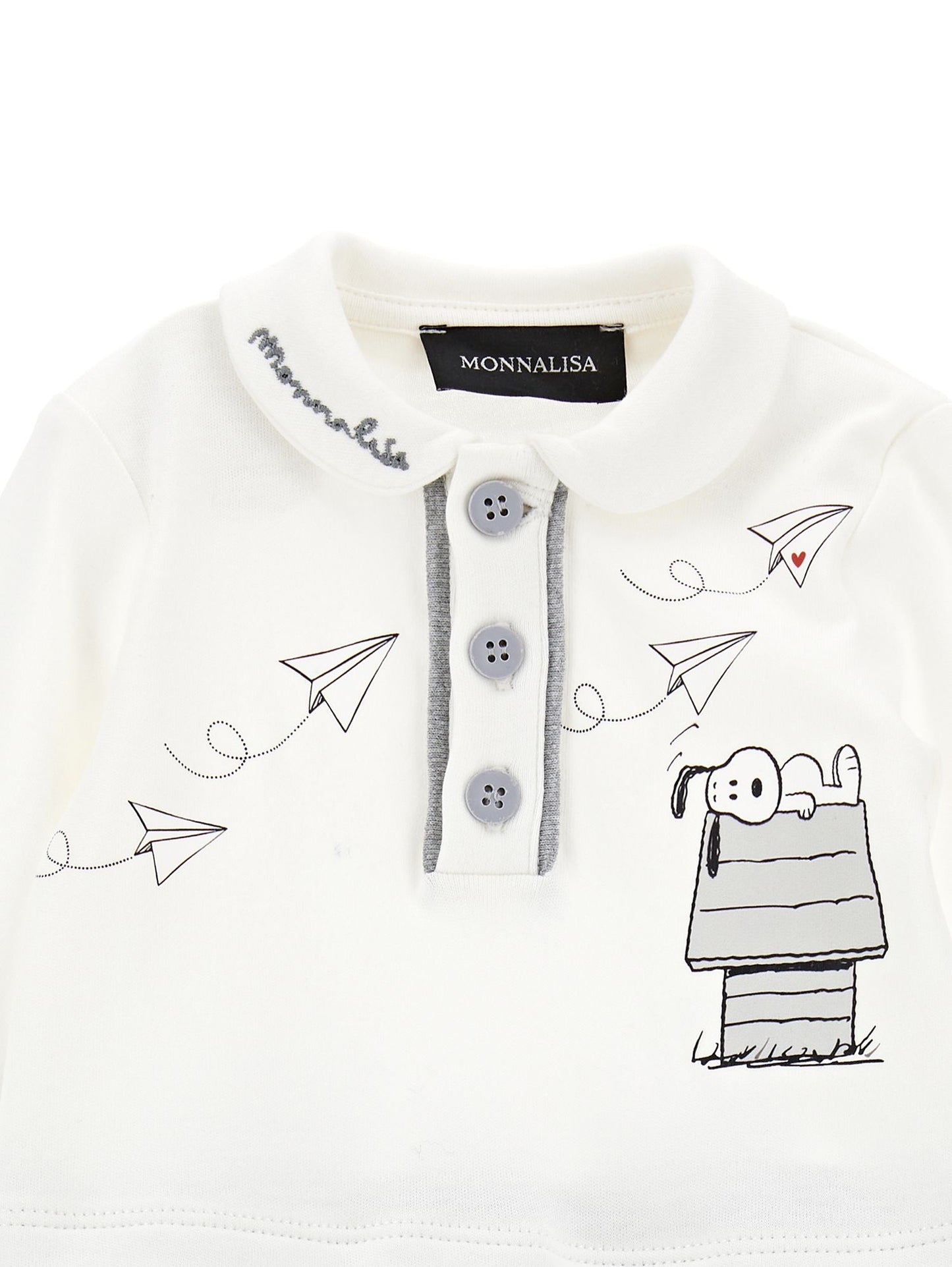 Snoopy two-tone cotton onesie
