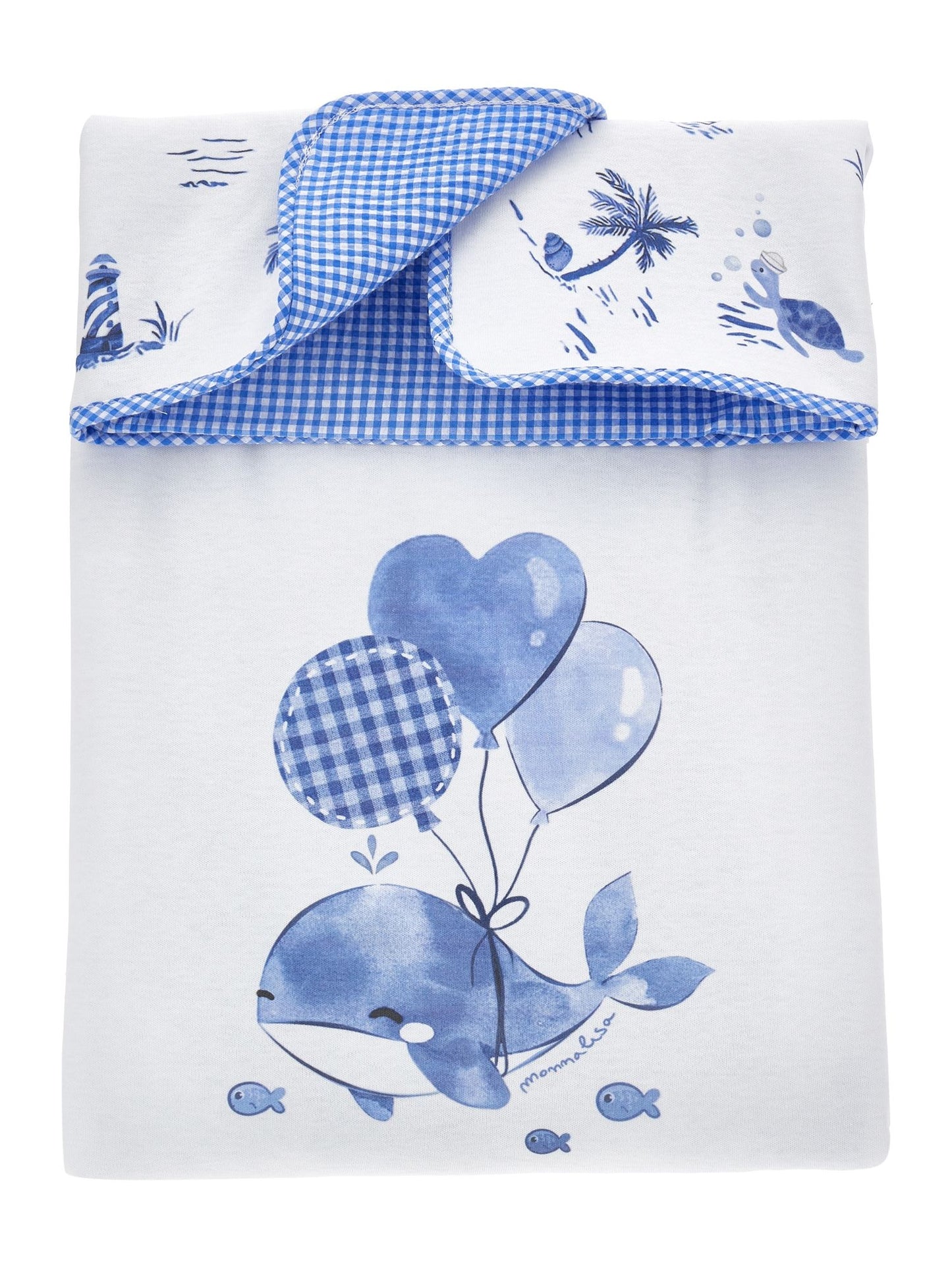 Copertina cotone marine