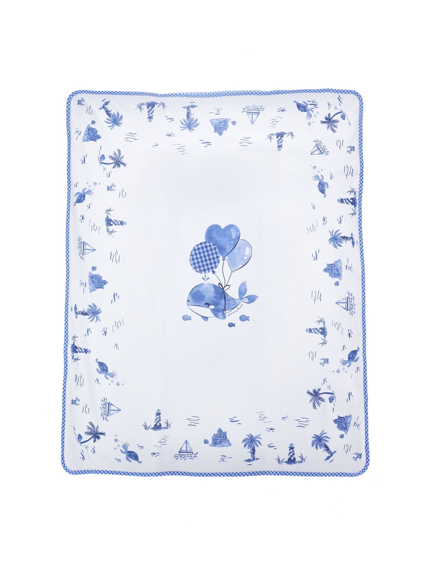 Copertina cotone marine