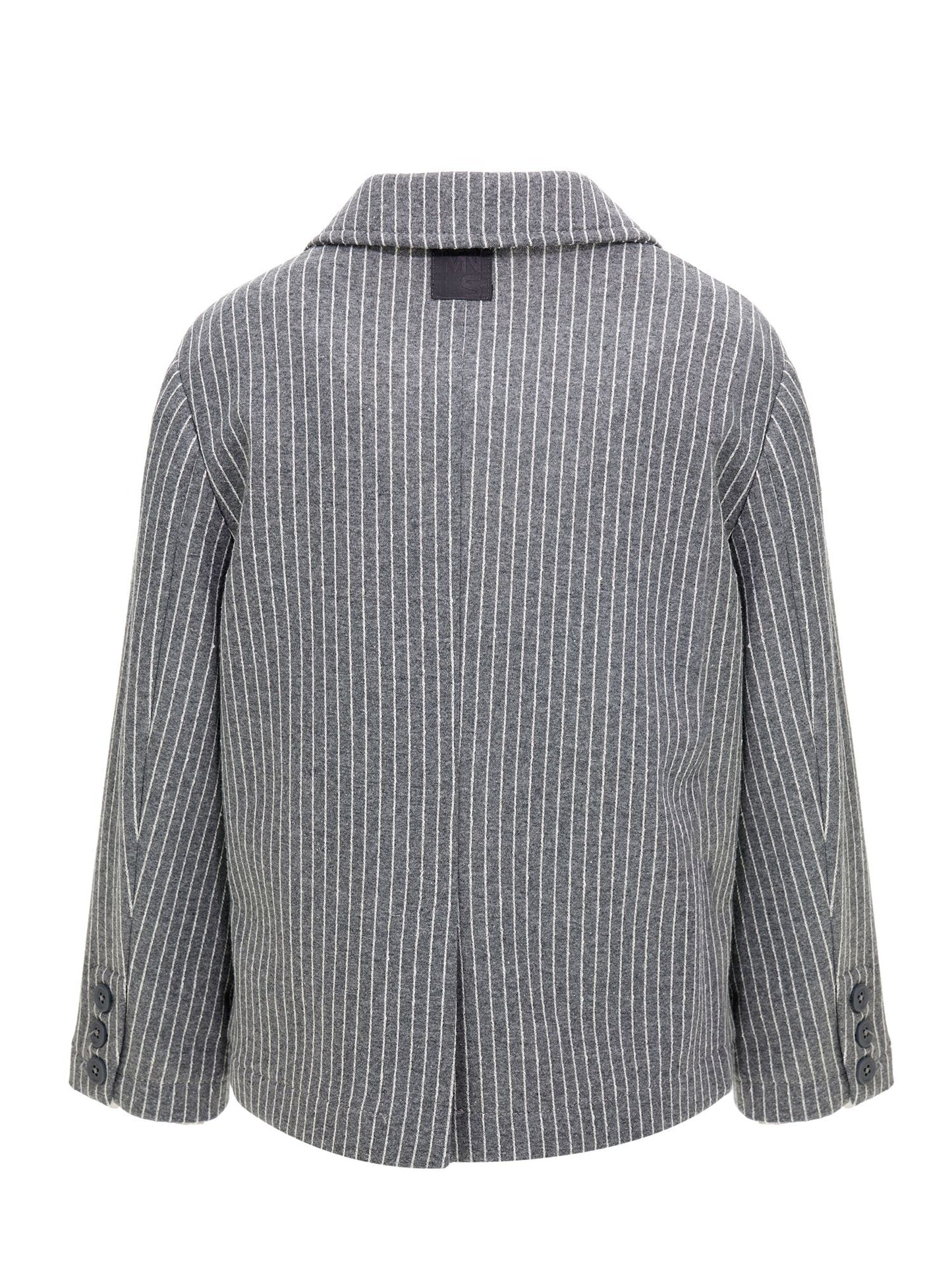 Pinstriped Milanese stitch jacket