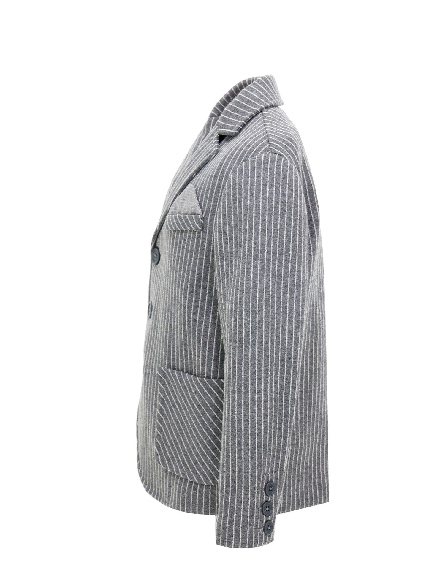 Pinstriped Milanese stitch jacket