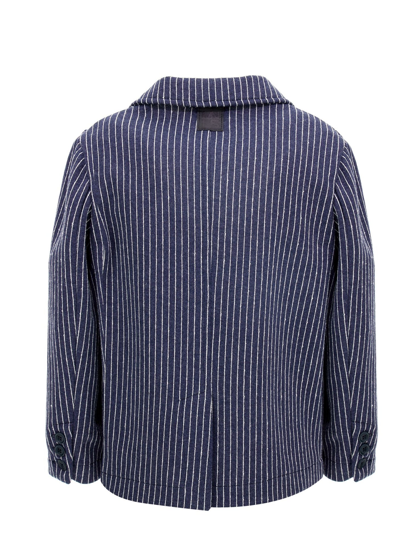 Pinstriped Milanese stitch jacket
