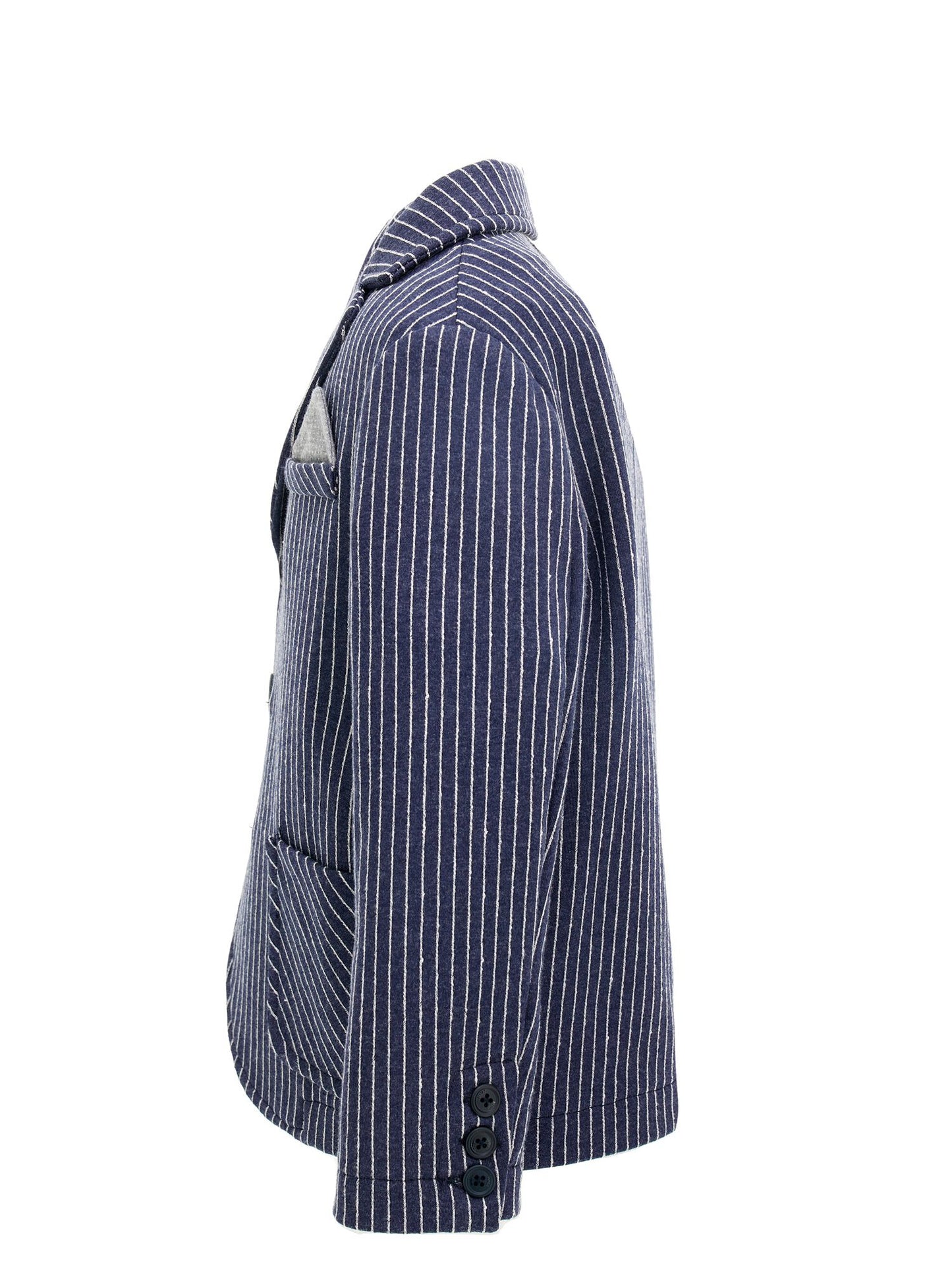Pinstriped Milanese stitch jacket