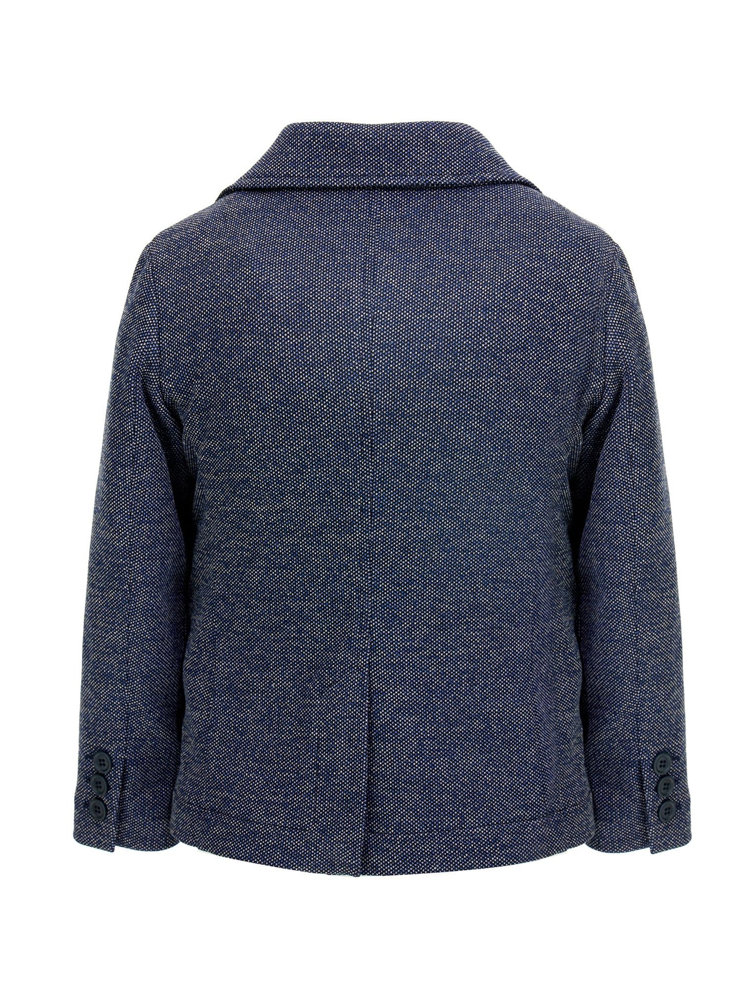 Knitted jacket with pocket square
