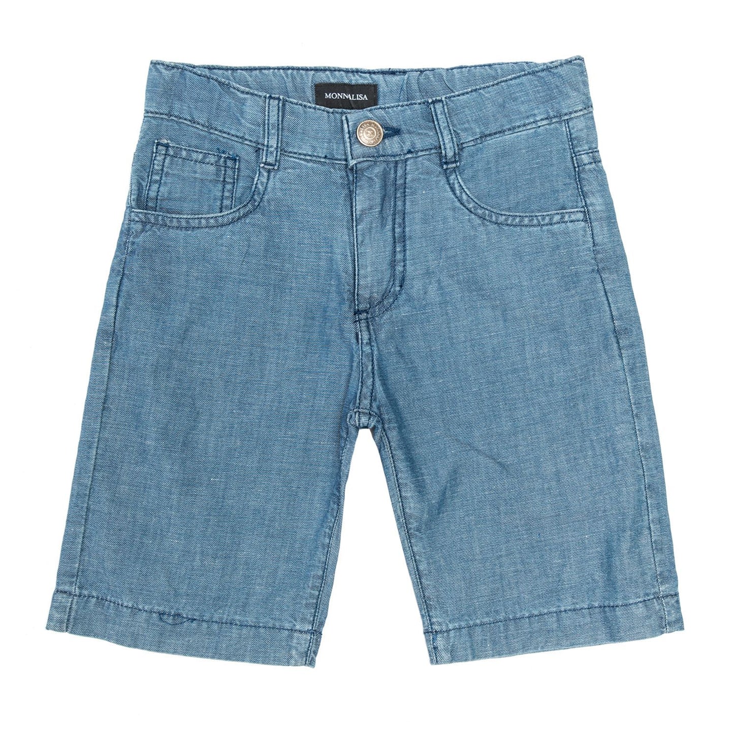Bermuda shorts in light denim