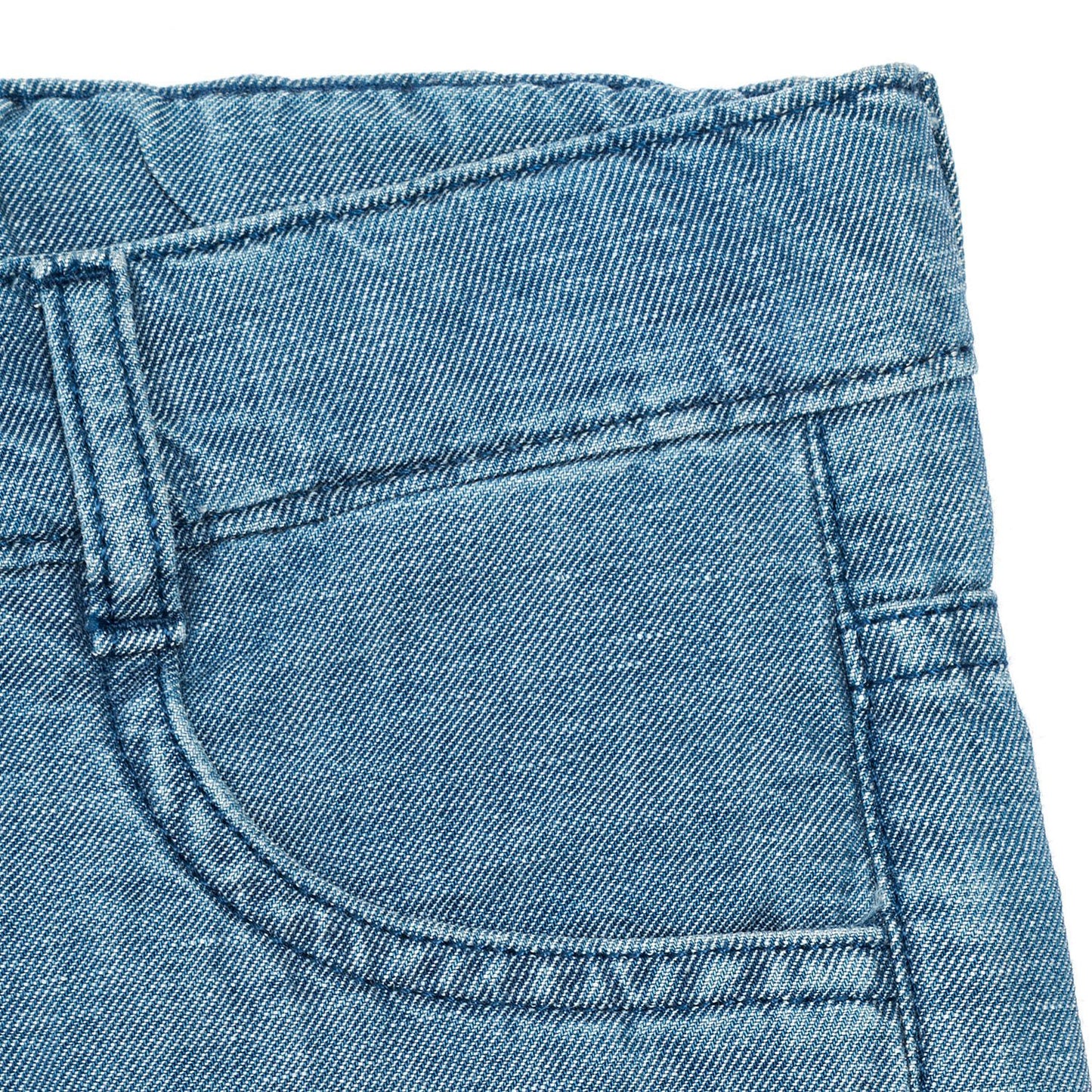 Bermuda shorts in light denim
