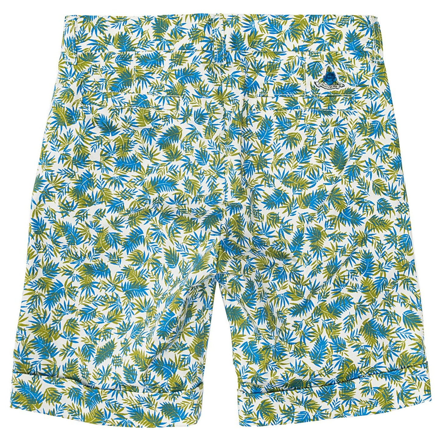 Allover gabardine Bermuda shorts