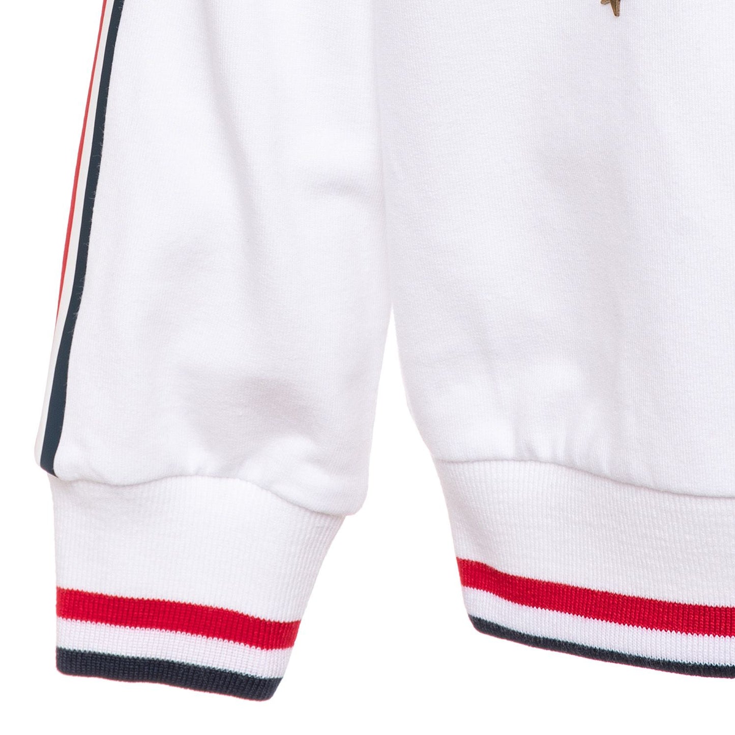 Closed sweatshirt with chenille applications