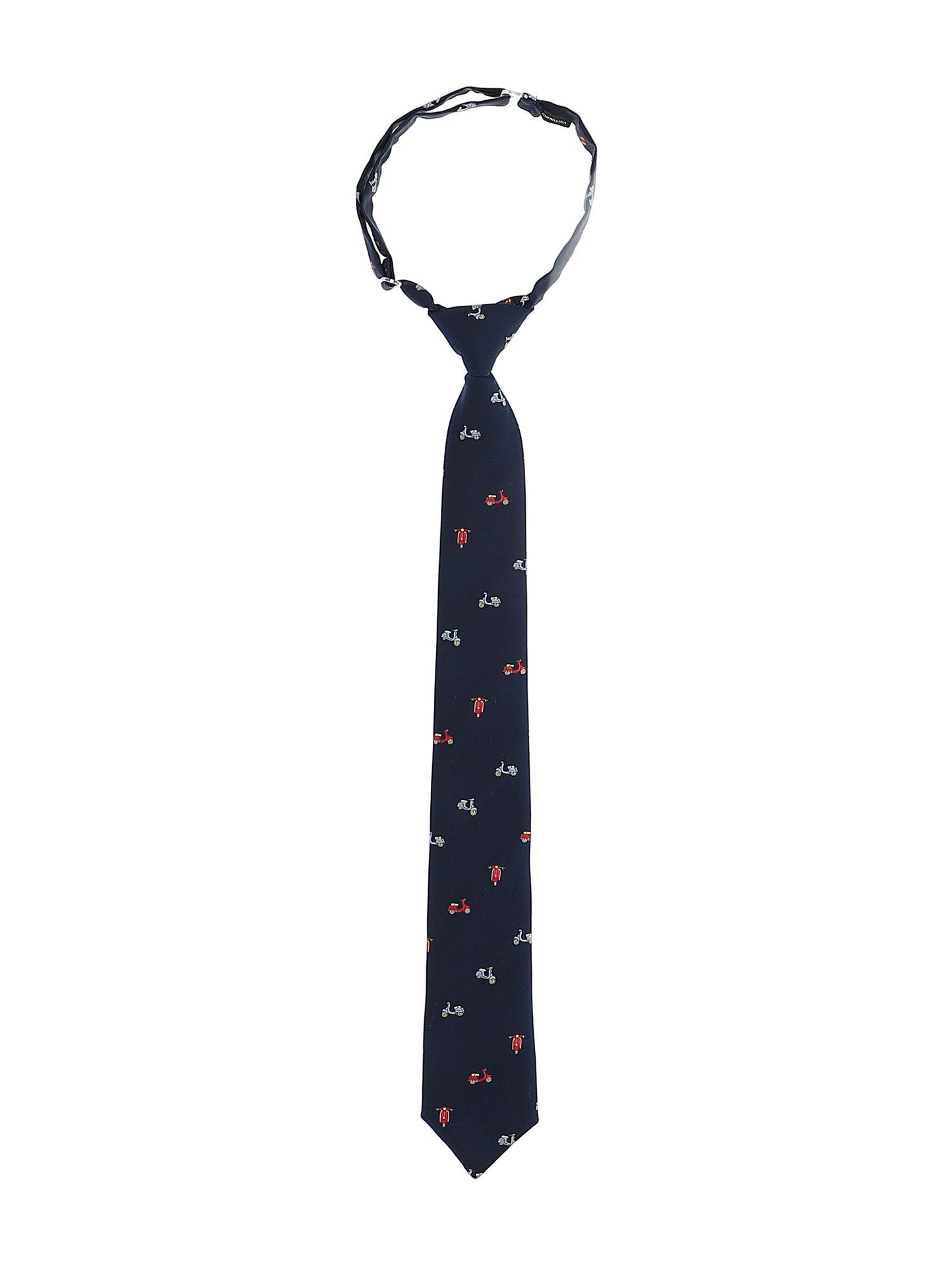 Scooter print jacquard tie