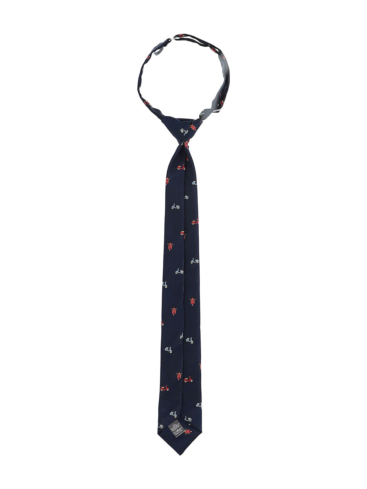 Scooter print jacquard tie