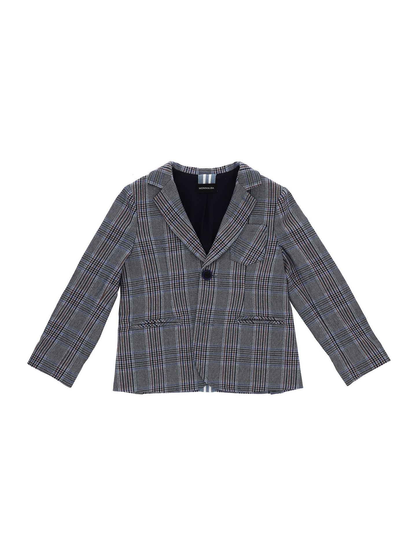 Checked stretch jacket