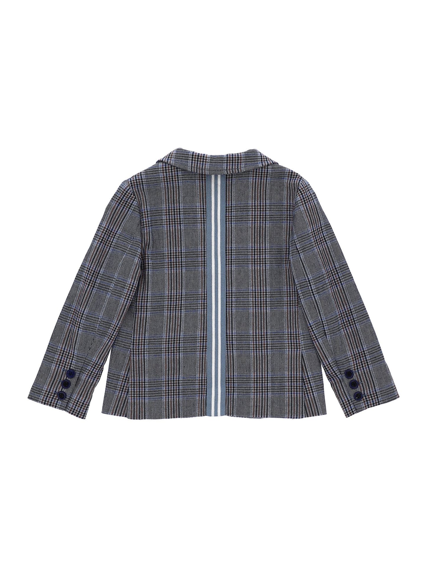 Checked stretch jacket