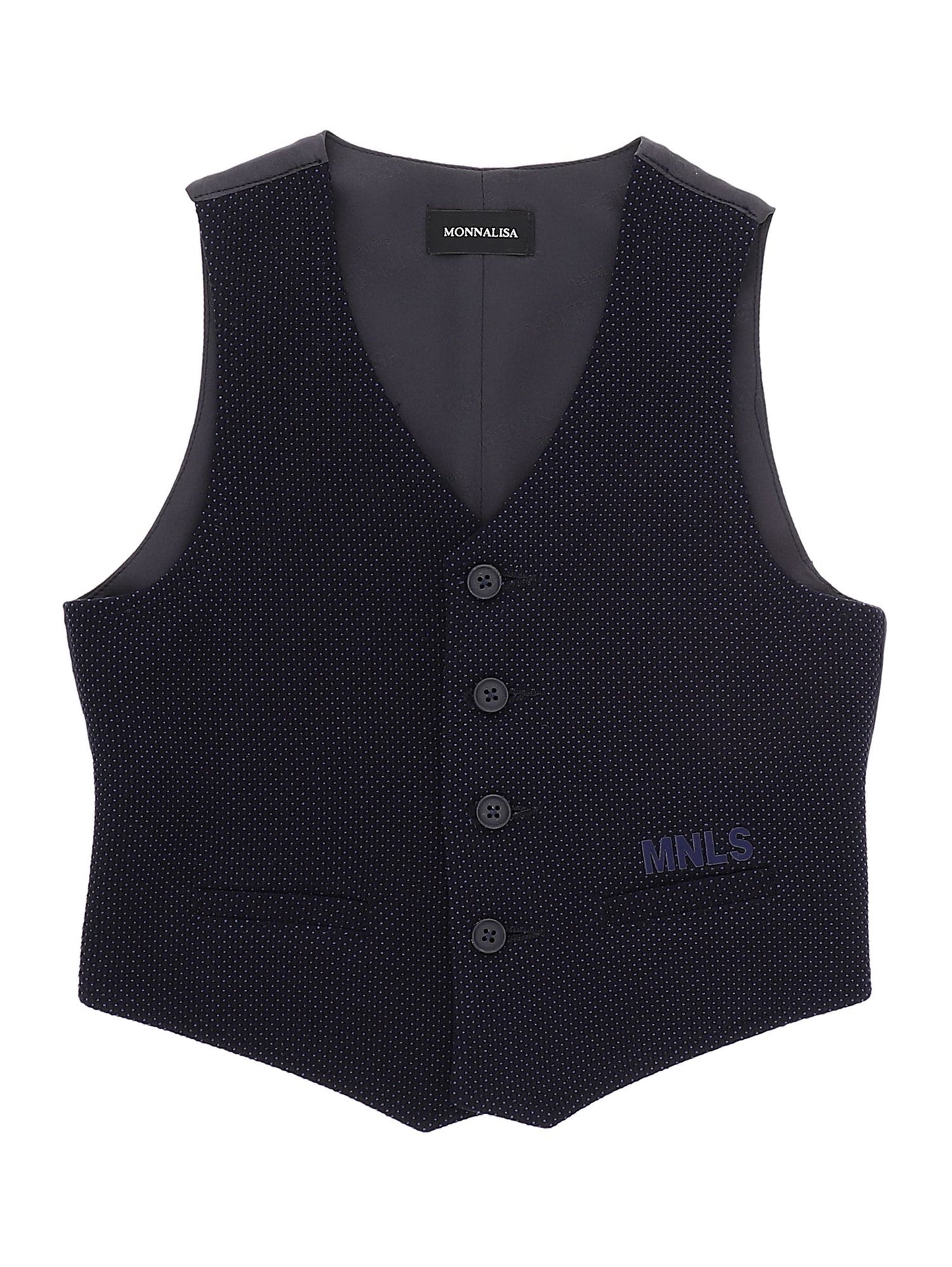 Textured fabric vest