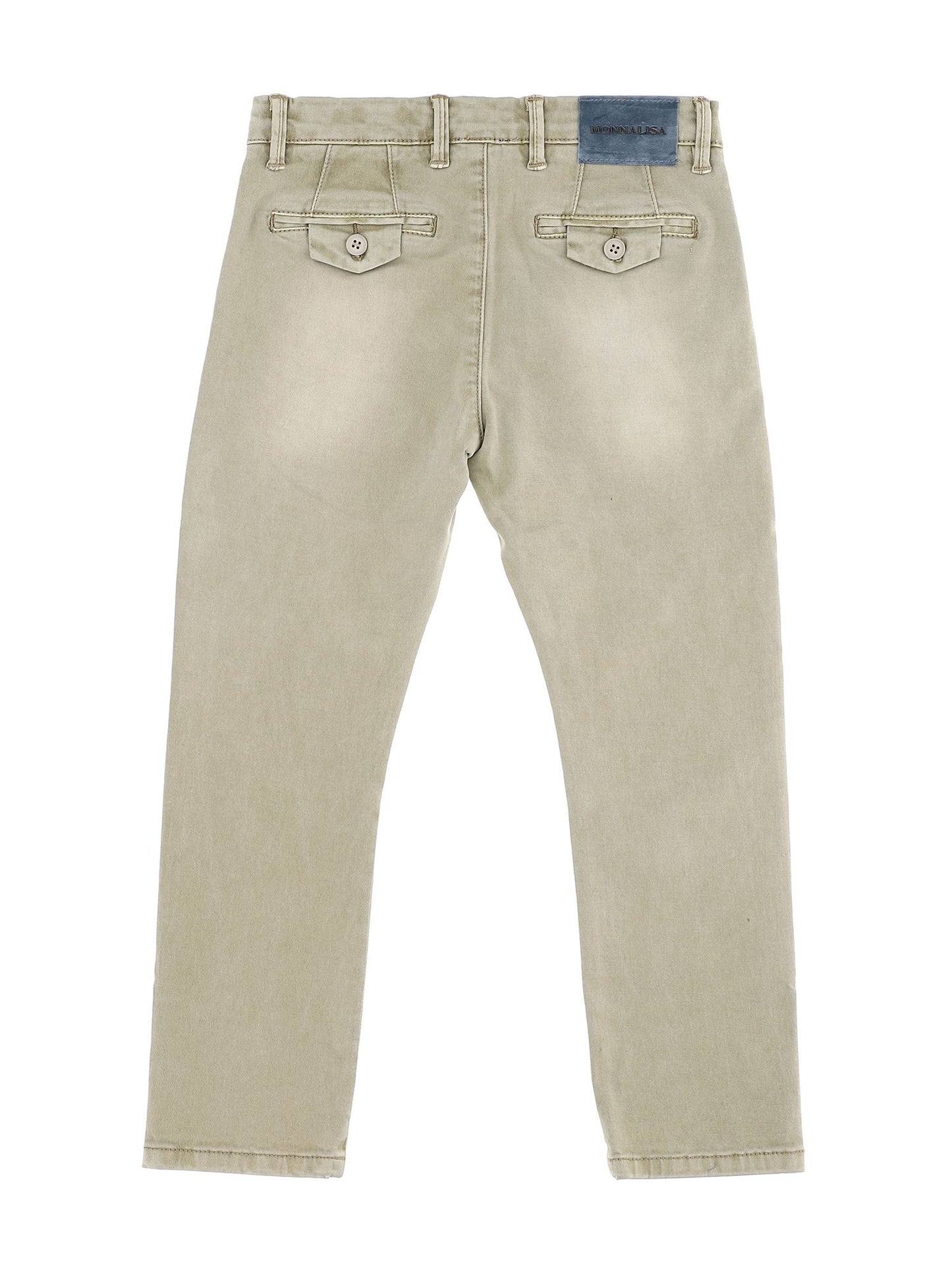 Used patch moleskin trousers