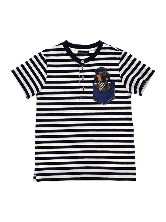 Striped jersey T-shirt