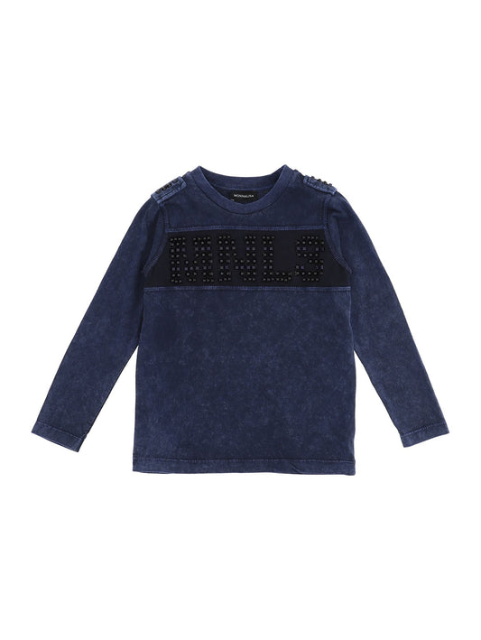 Jersey t-shirt with silicone studs