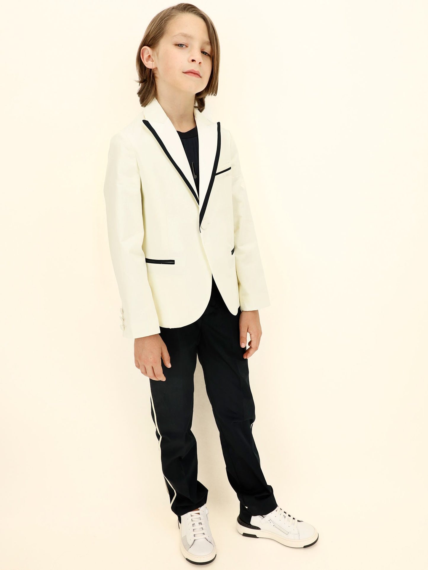 Peak lapel tuxedo jacket