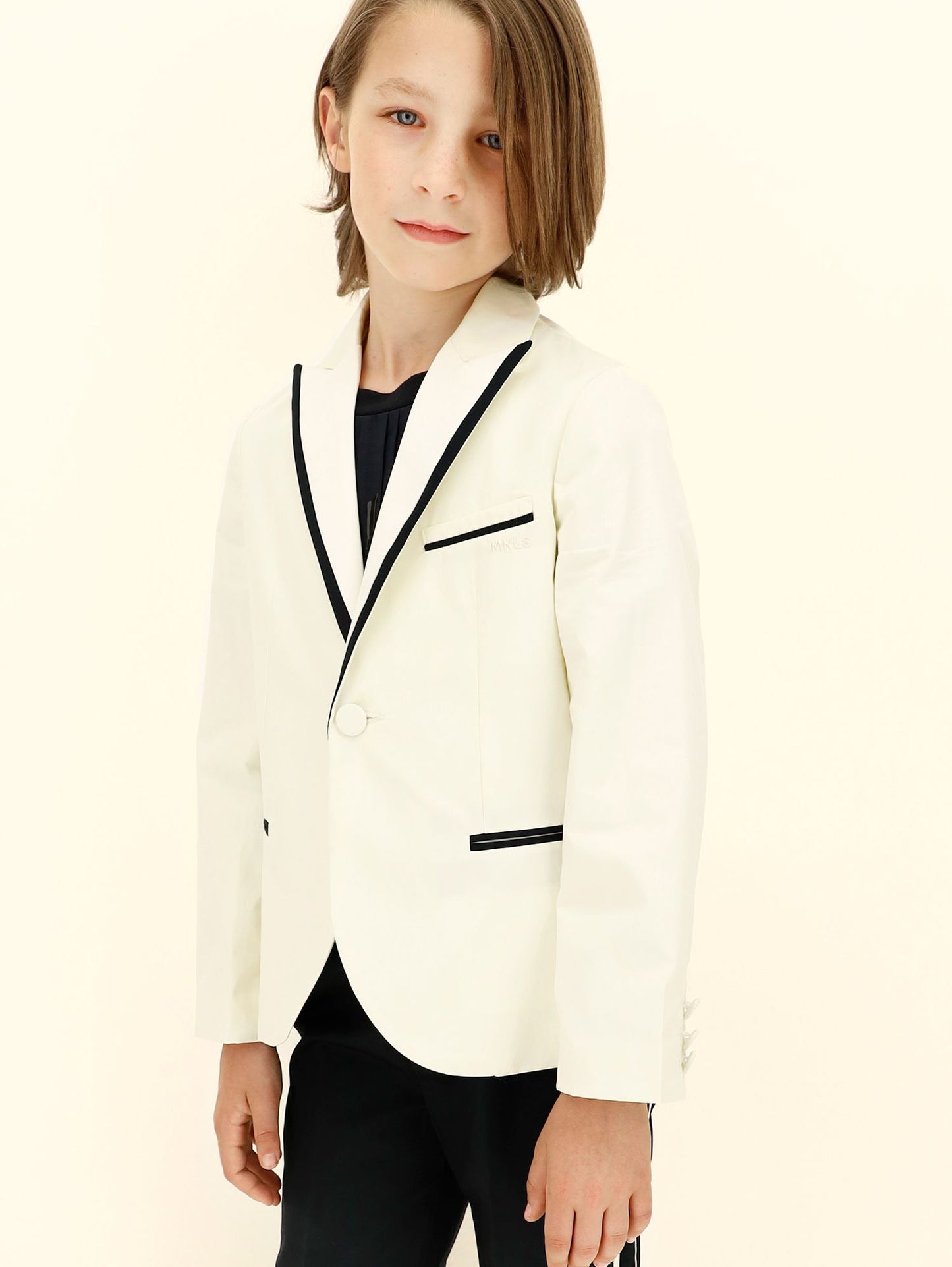 Peak lapel tuxedo jacket