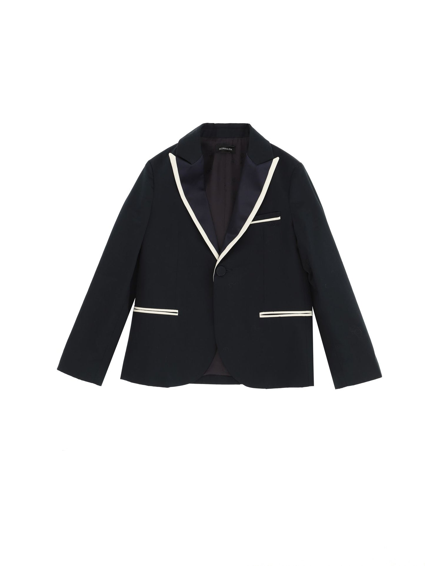 Peak lapel tuxedo jacket