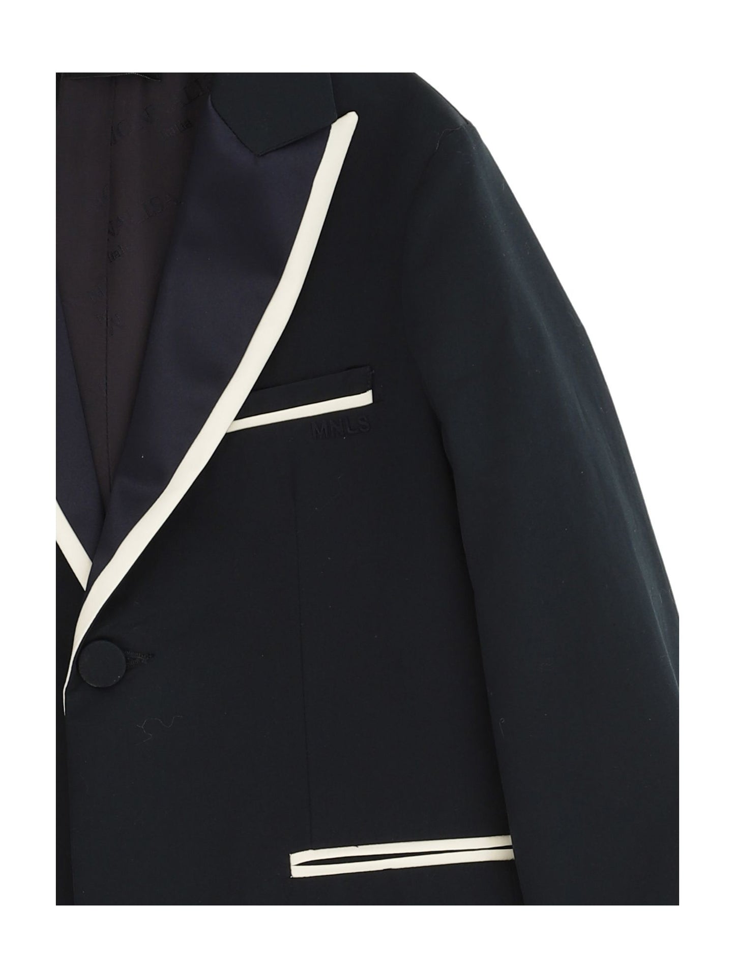 Peak lapel tuxedo jacket