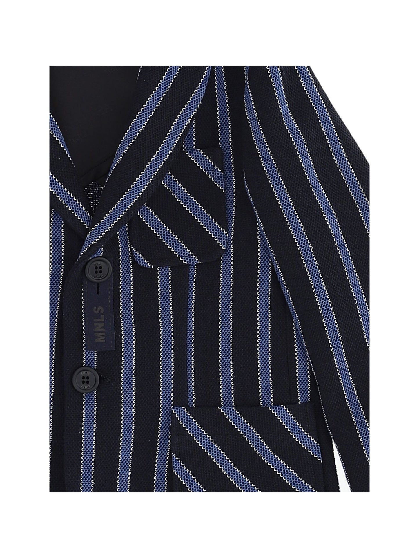 Striped pique jacket