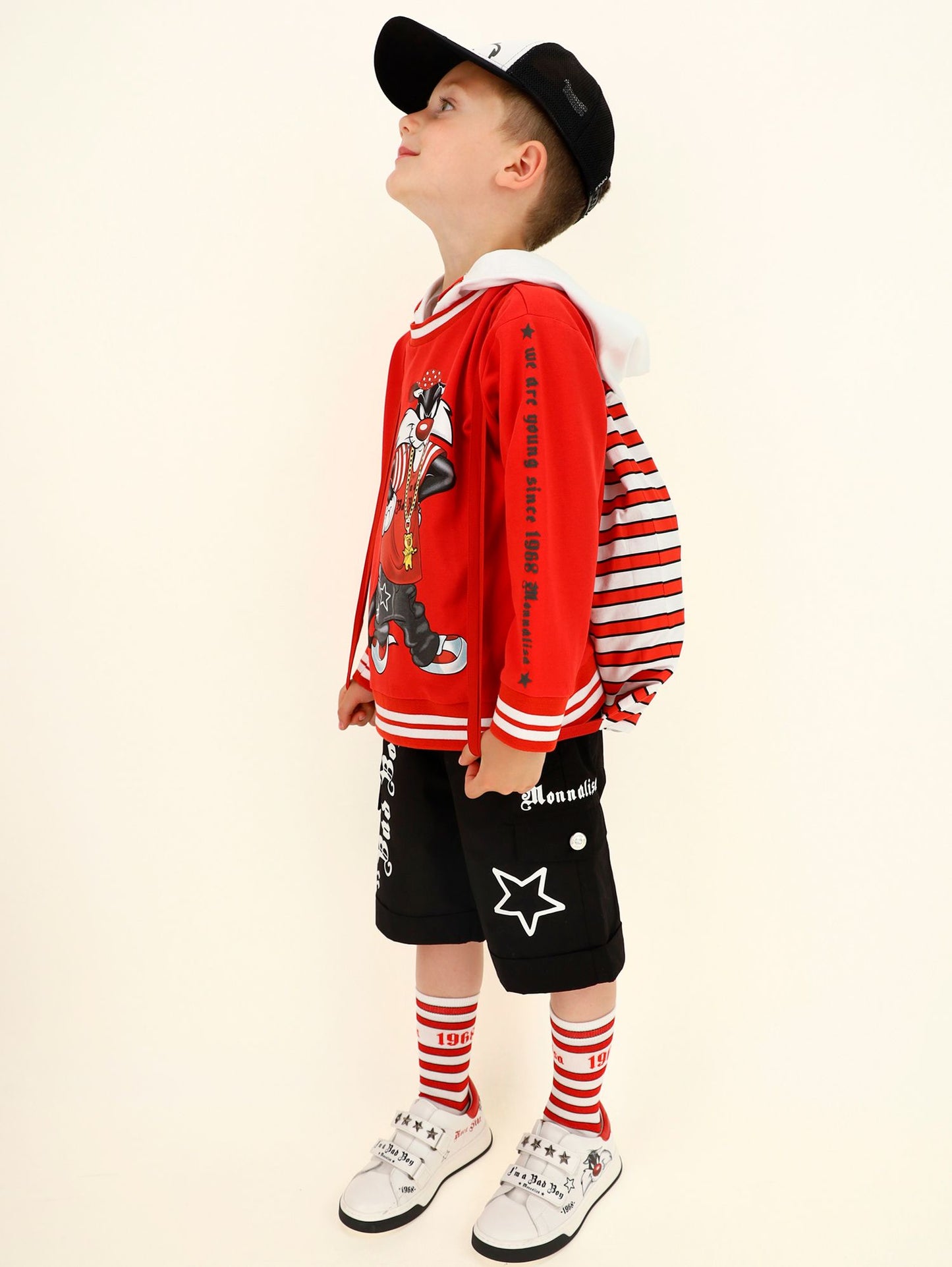 Cargo Bermuda shorts with logo