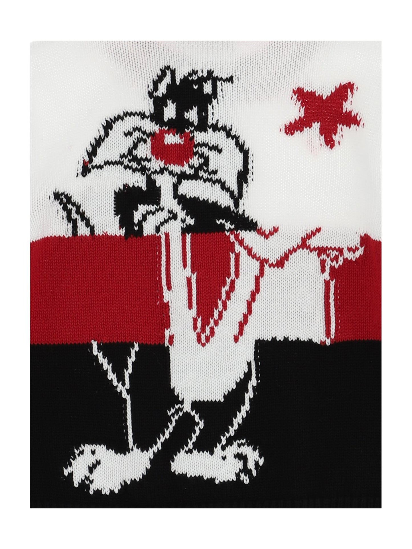 Sylvester the Cat cardigan with colored bands